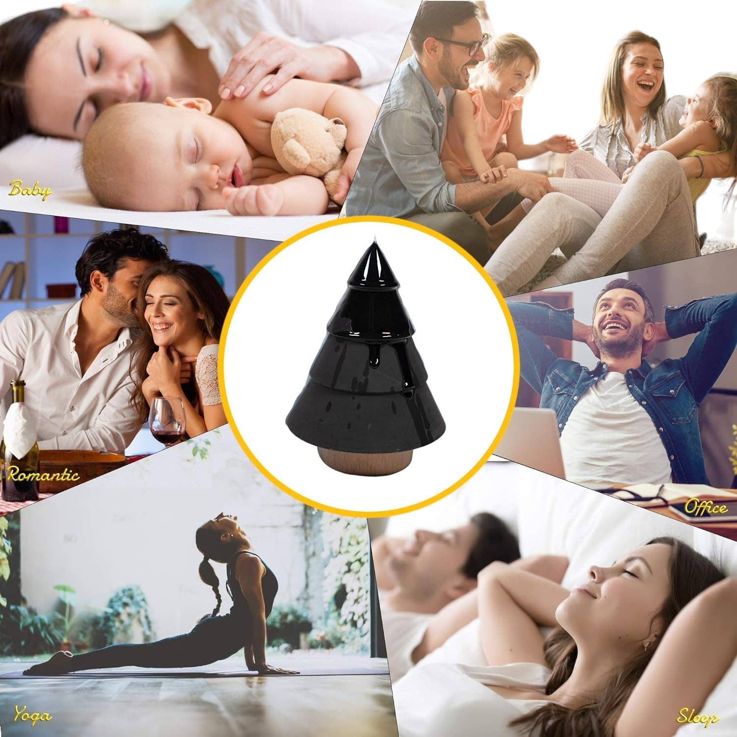 Aroma Diffusers Christmas Tree, Non-Electric Aromatherapy Fragrance, Ceramic Diffusers in Car or Desk Office Decor - Image 10