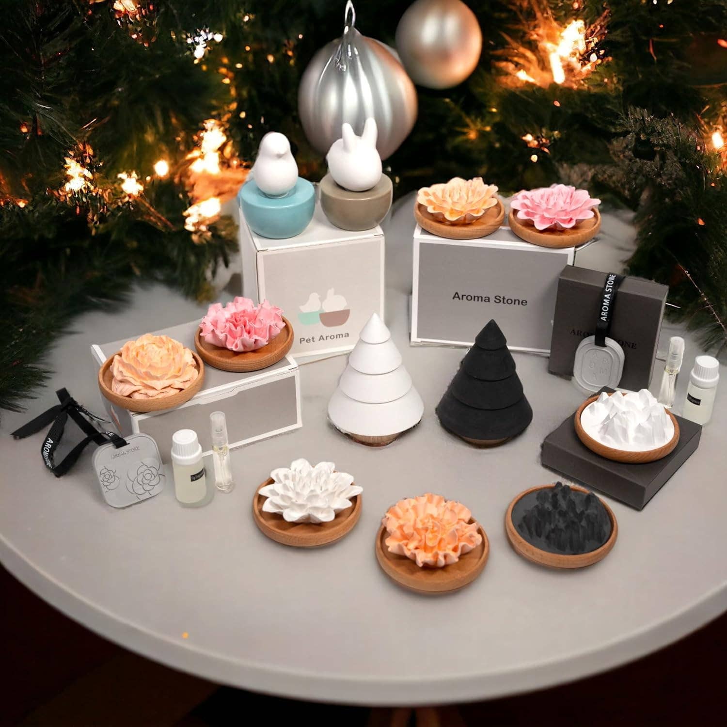 Aroma Diffusers Christmas Tree, Non-Electric Aromatherapy Fragrance, Ceramic Diffusers in Car or Desk Office Decor - Image 13