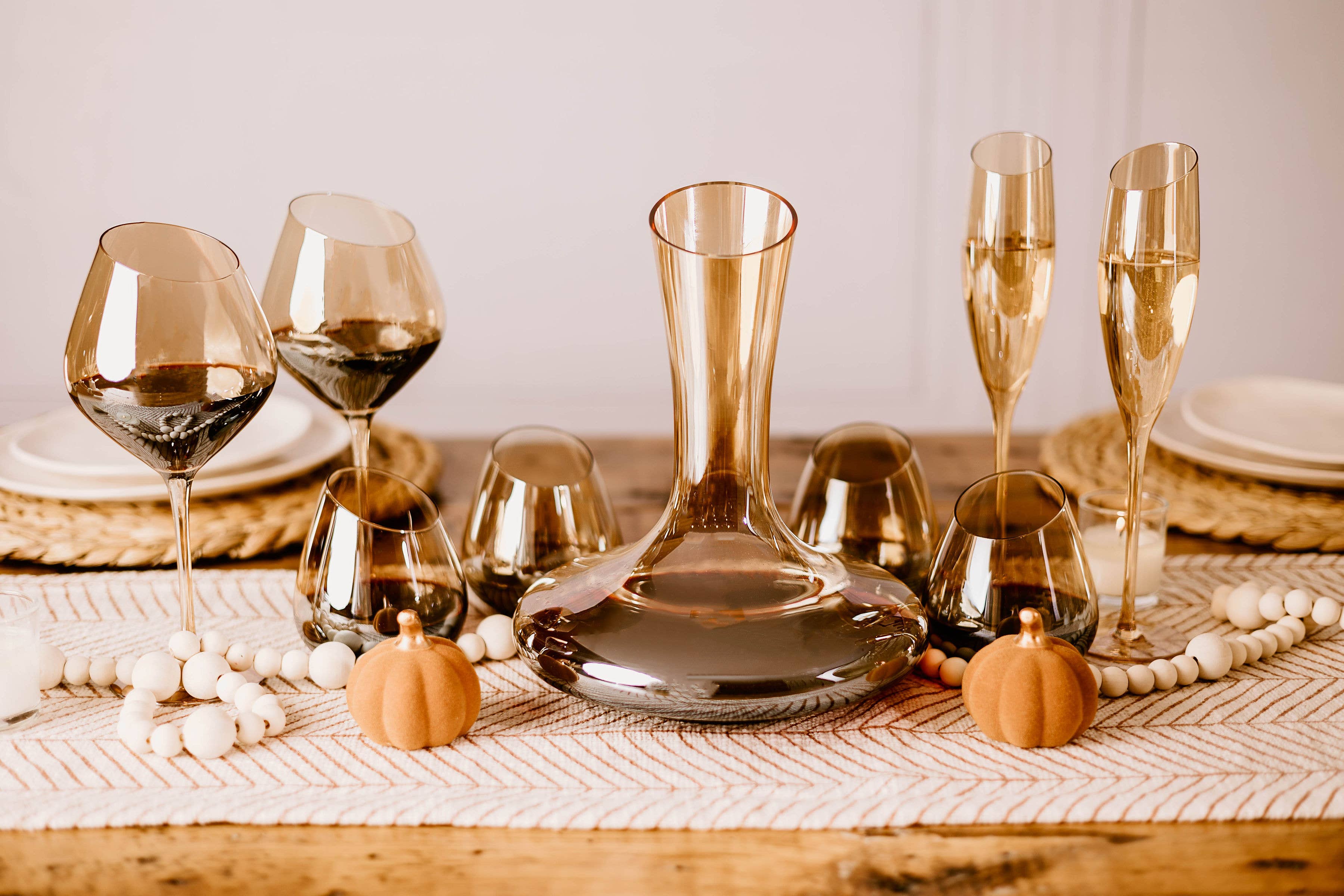 Slant Collection Gold Red Wine Glasses, Set of 2 - Image 7