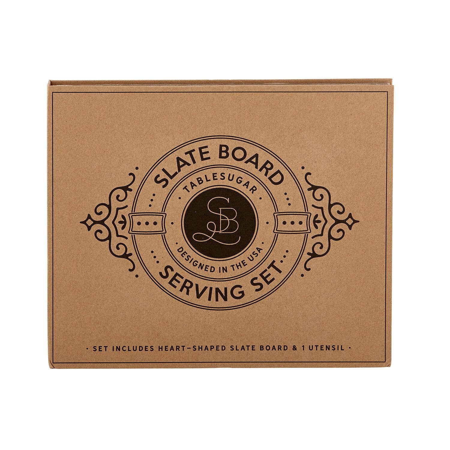 Slate Board Serving Set Book Box