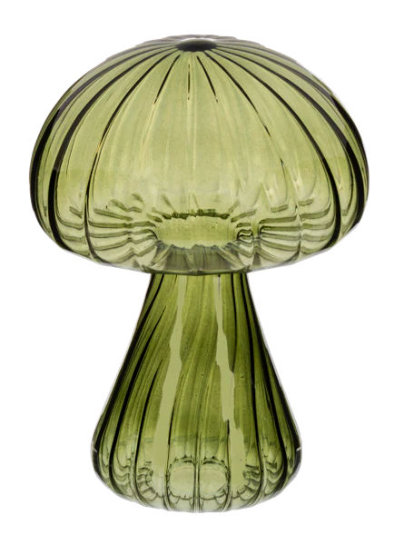 Small Mushroom - Green Glass