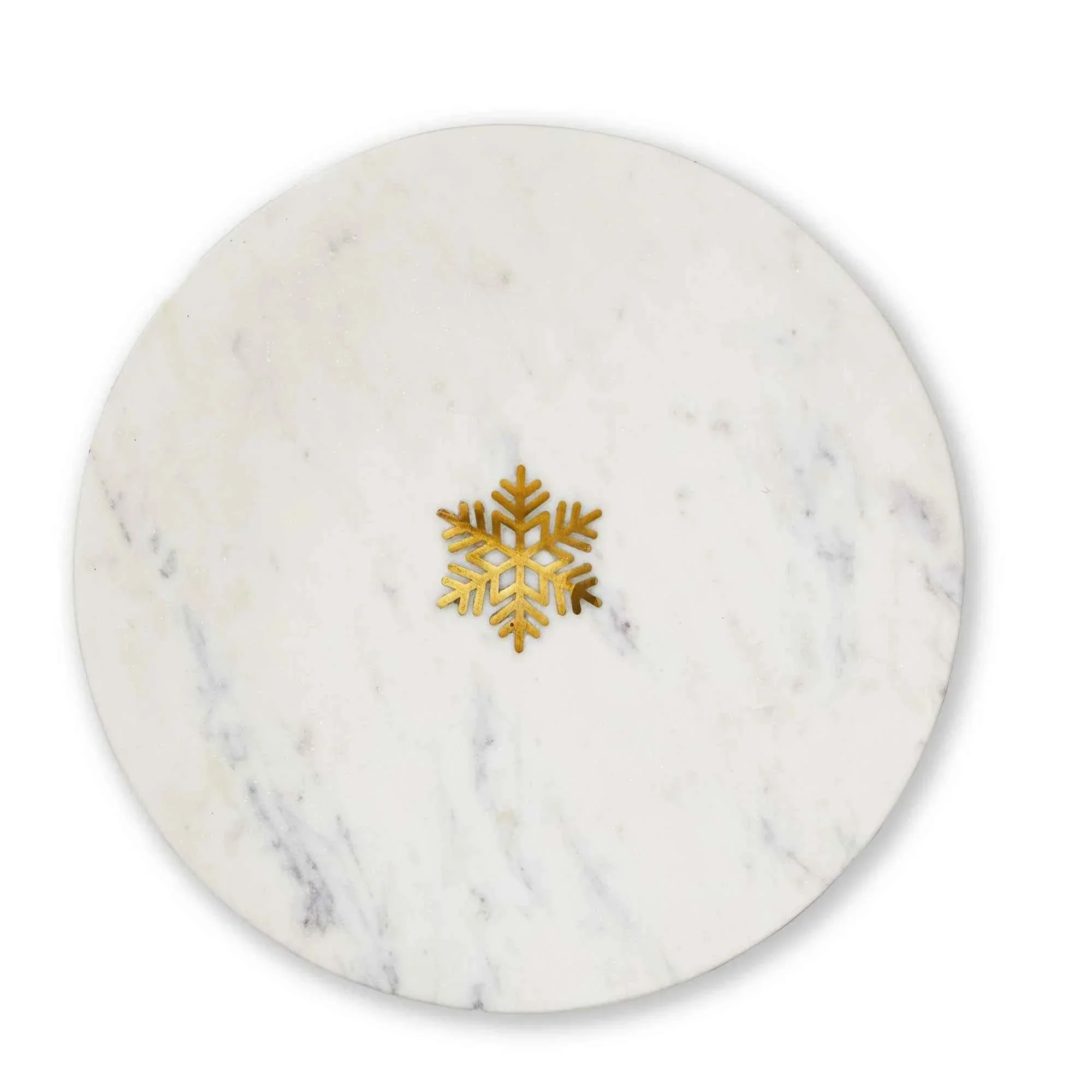Snowflake Marble Serving Board