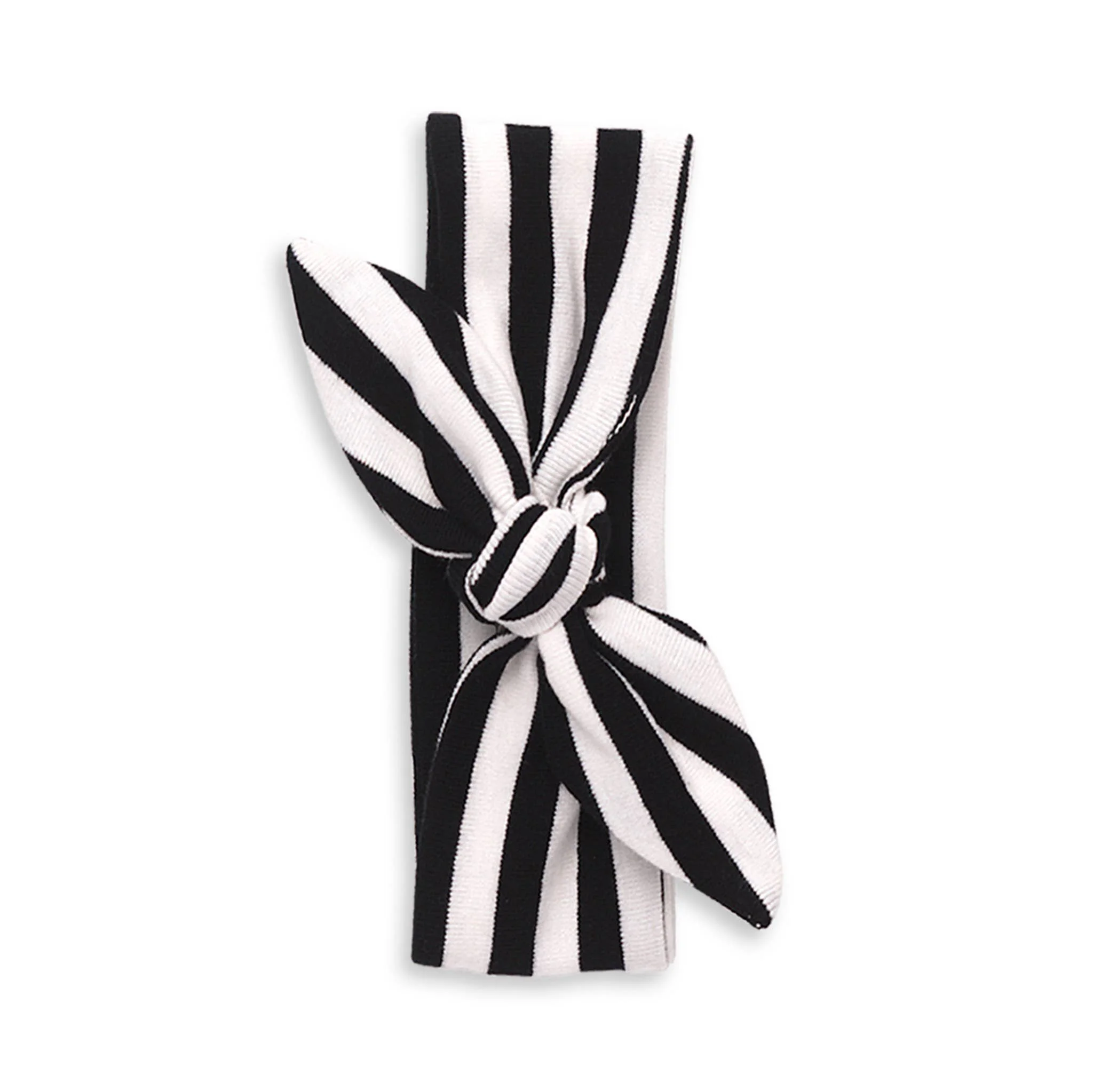 Soft Cotton Baby Girl Headbands – Adjustable One Size: Pink Stripes - Image 11
