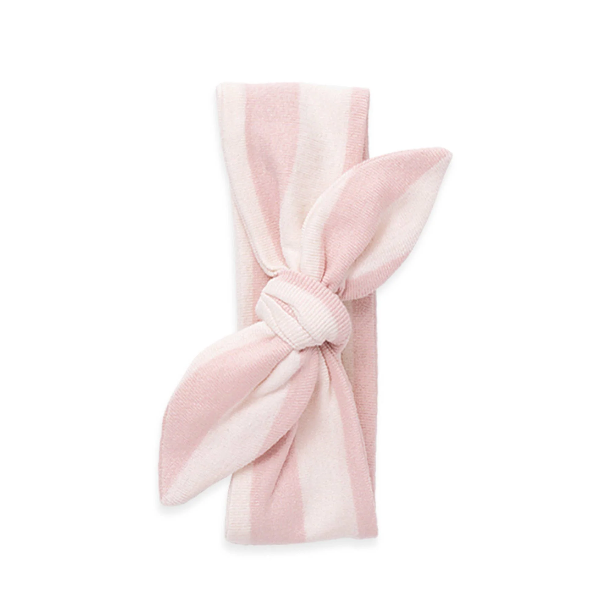 Soft Cotton Baby Girl Headbands – Adjustable One Size: Pinstripes - Image 11