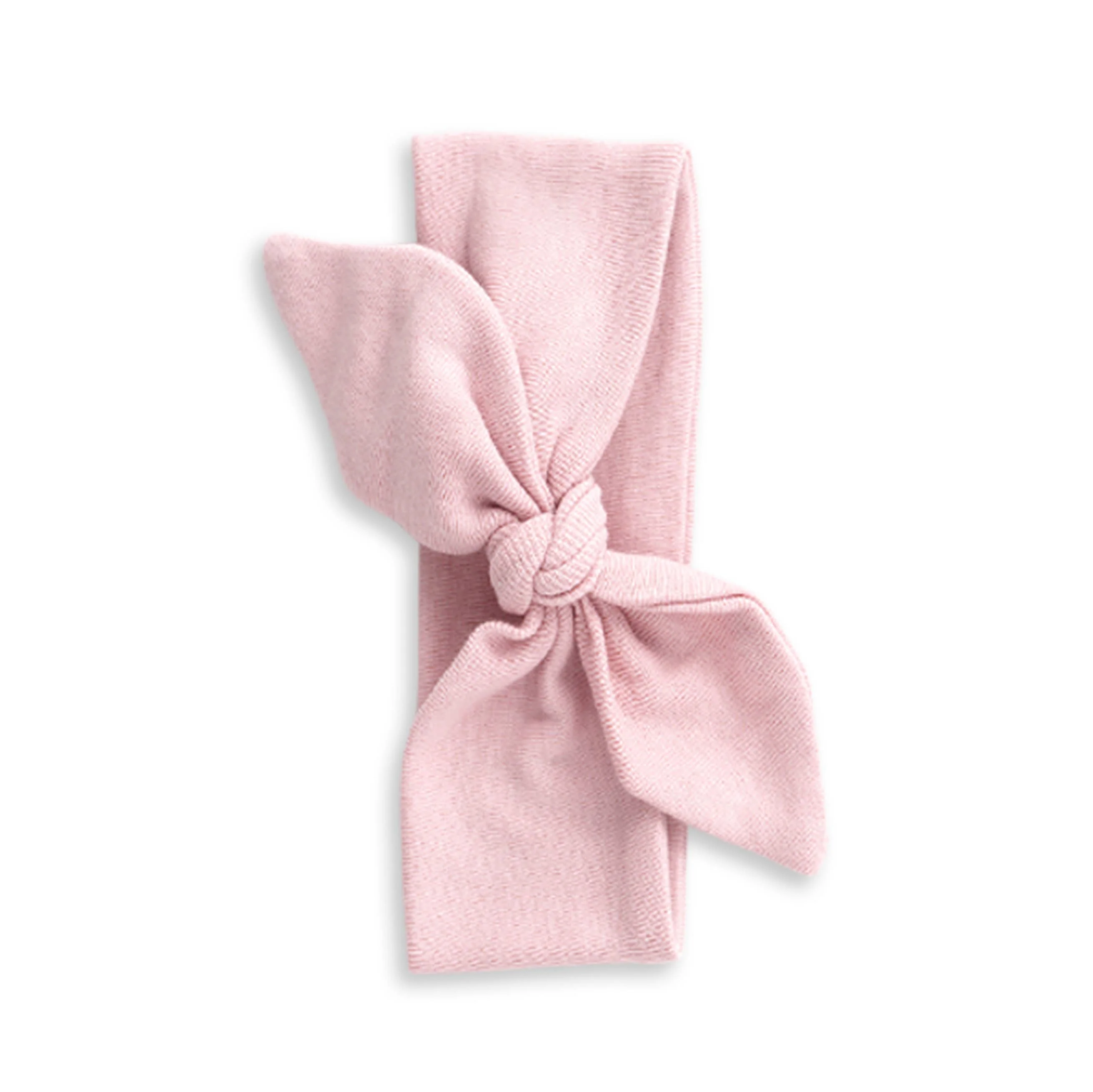 Soft Cotton Baby Girl Headbands – Adjustable One Size: Soft Coral - Image 6
