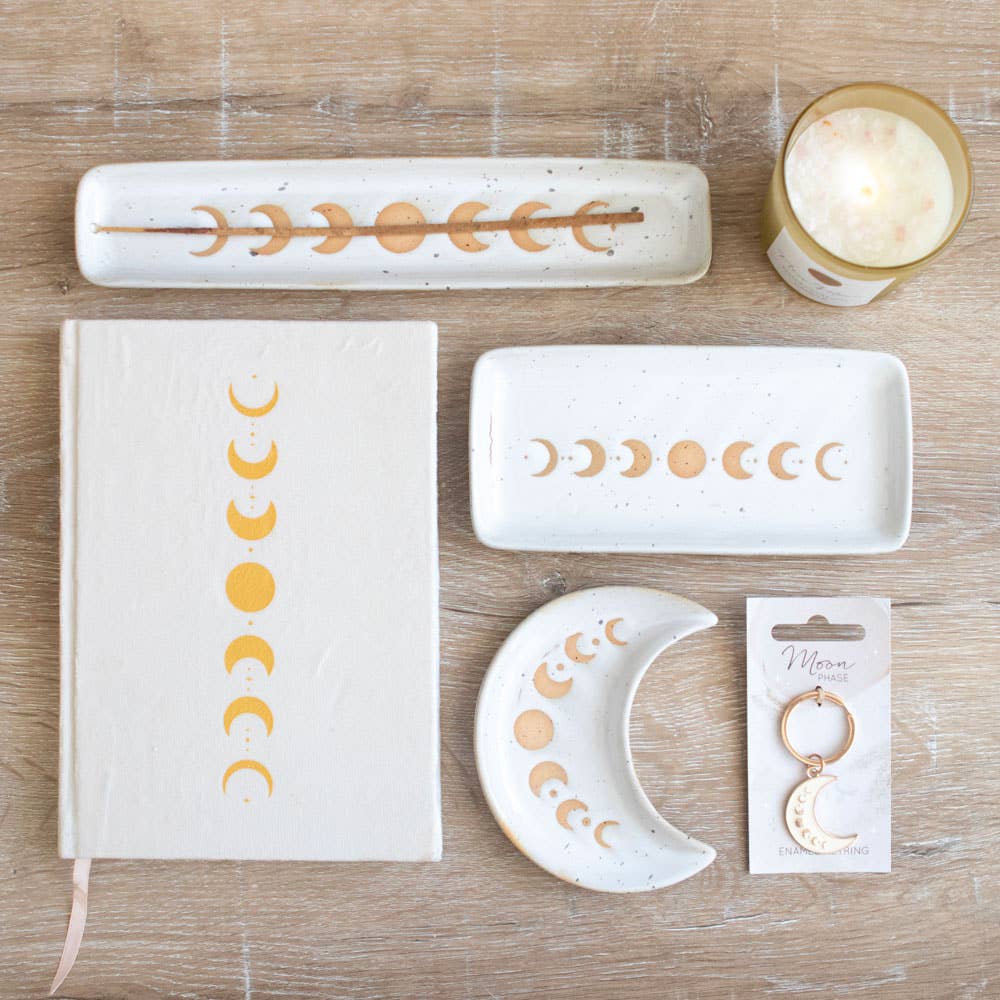 Moon Phase Crescent Ceramic Trinket Tray - Image 2