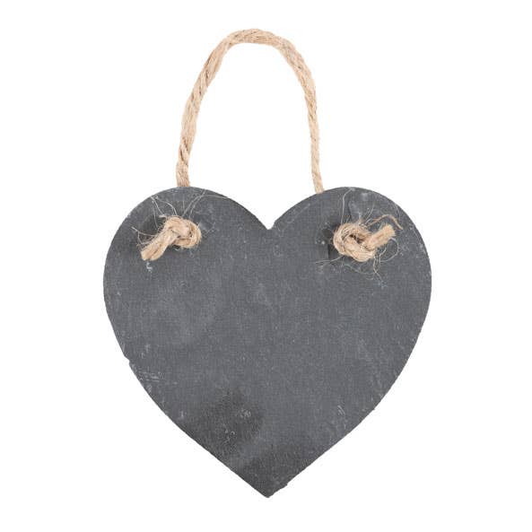 Spread Love Rustic Hanging Slate Heart Sign - Image 2