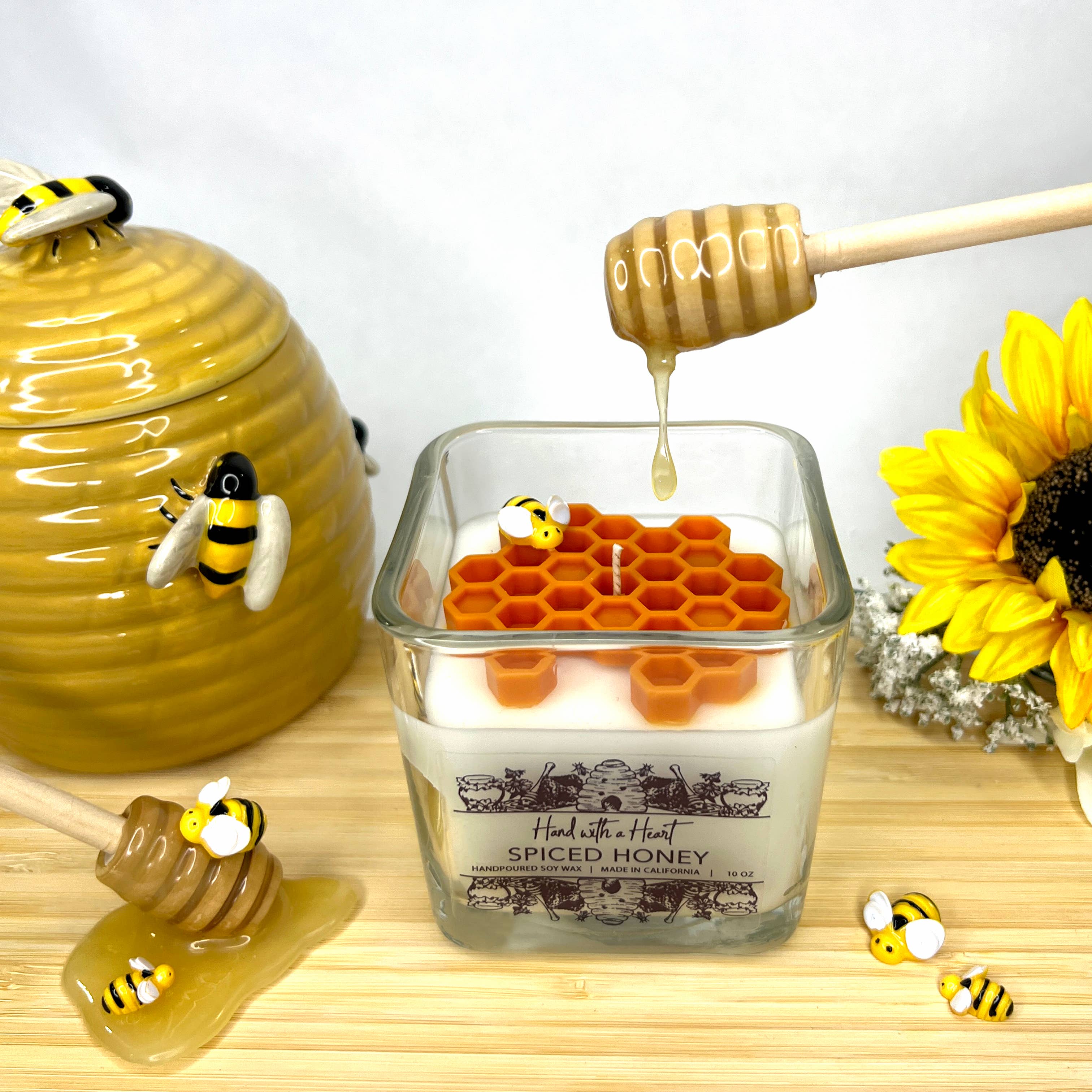 Spiced Honey Soy Wax Candle - Image 3