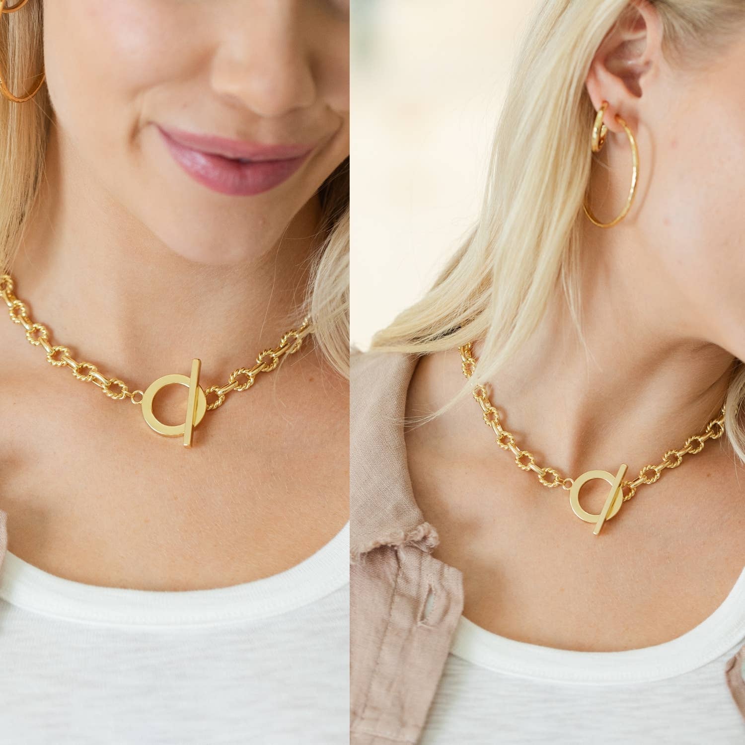 Statement Chain With Contemporary Toggle - Image 3
