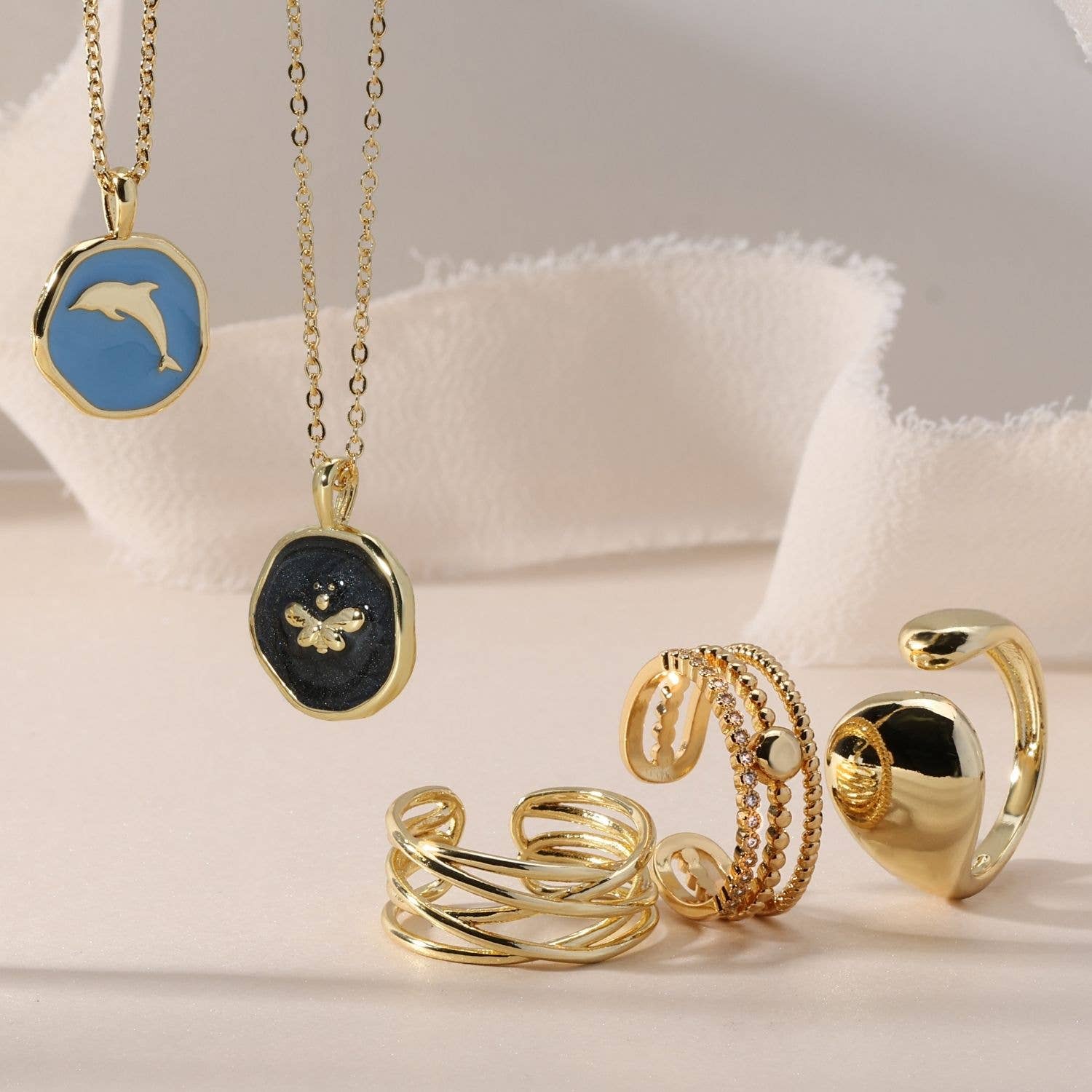 Bee Pendant Necklace - Image 2
