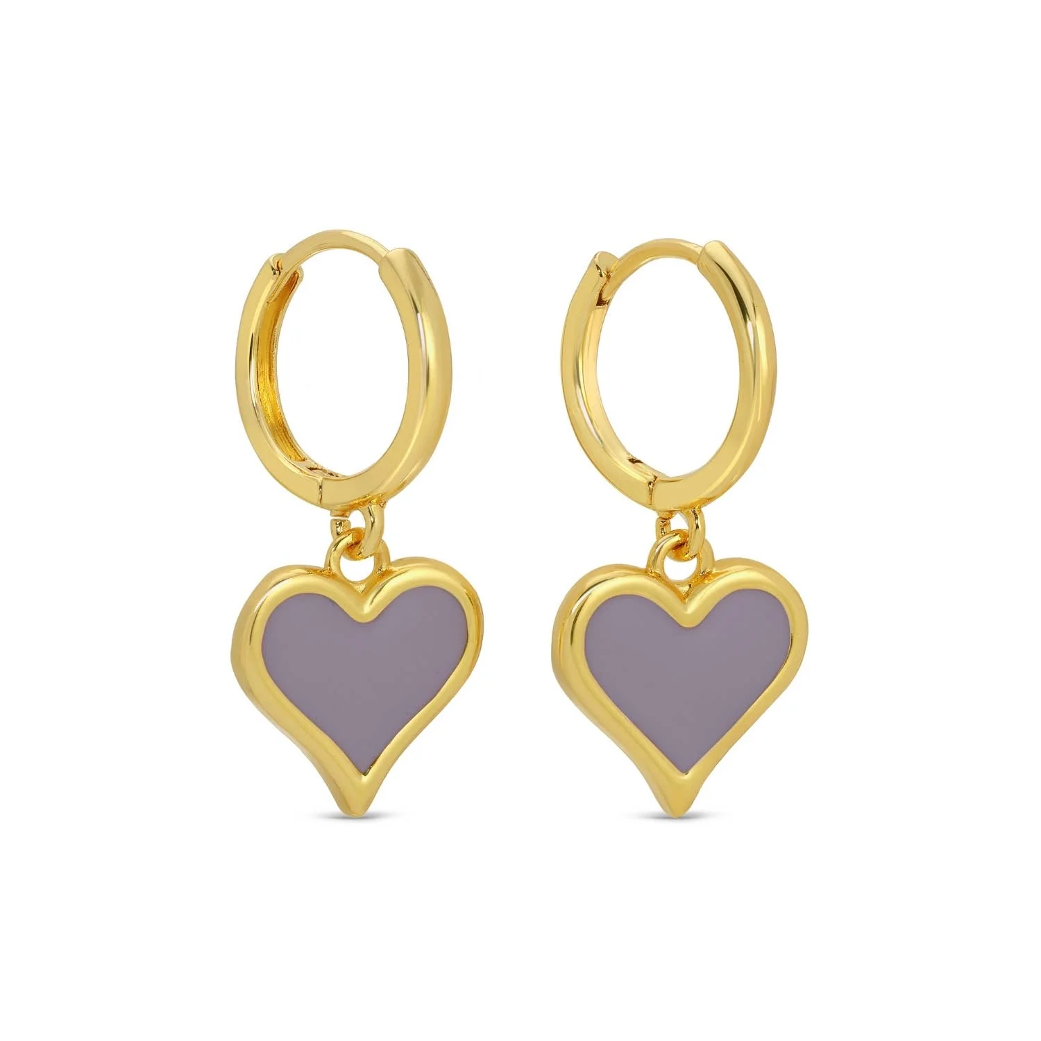 Colorful Heart Drop Huggies - Image 5