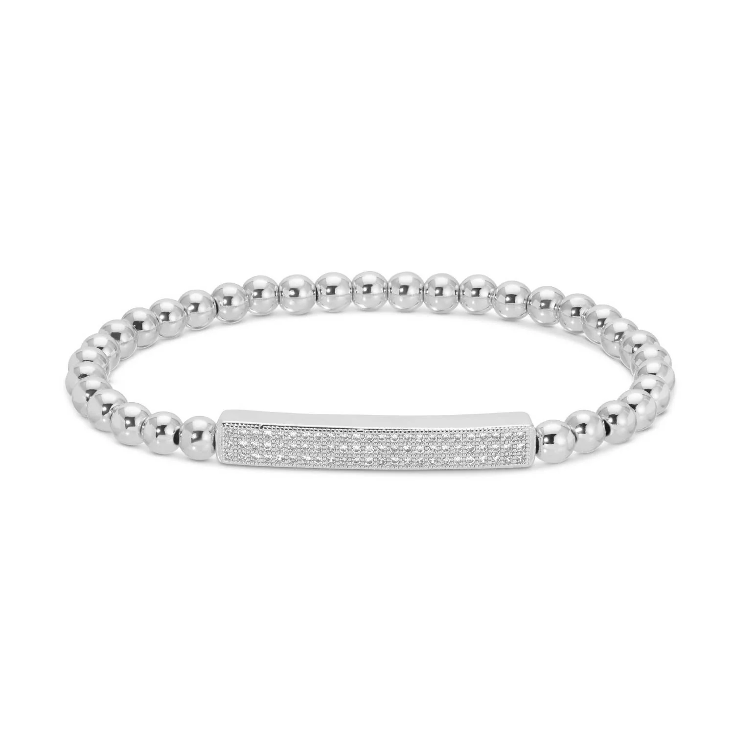 Pave Bar Stretch Bracelet - Image 2