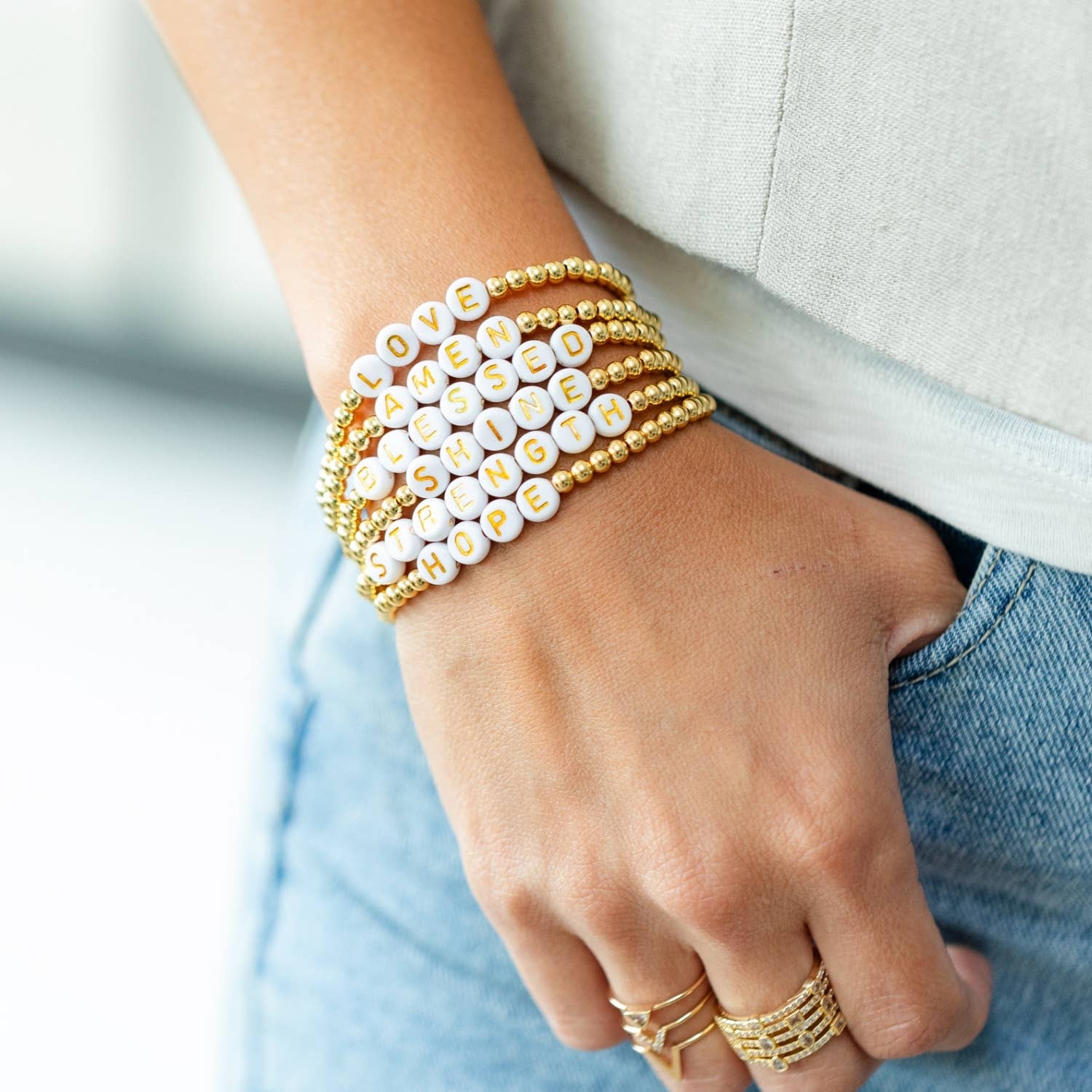 Splendid Iris - Shine Beaded Bracelet - Image 2
