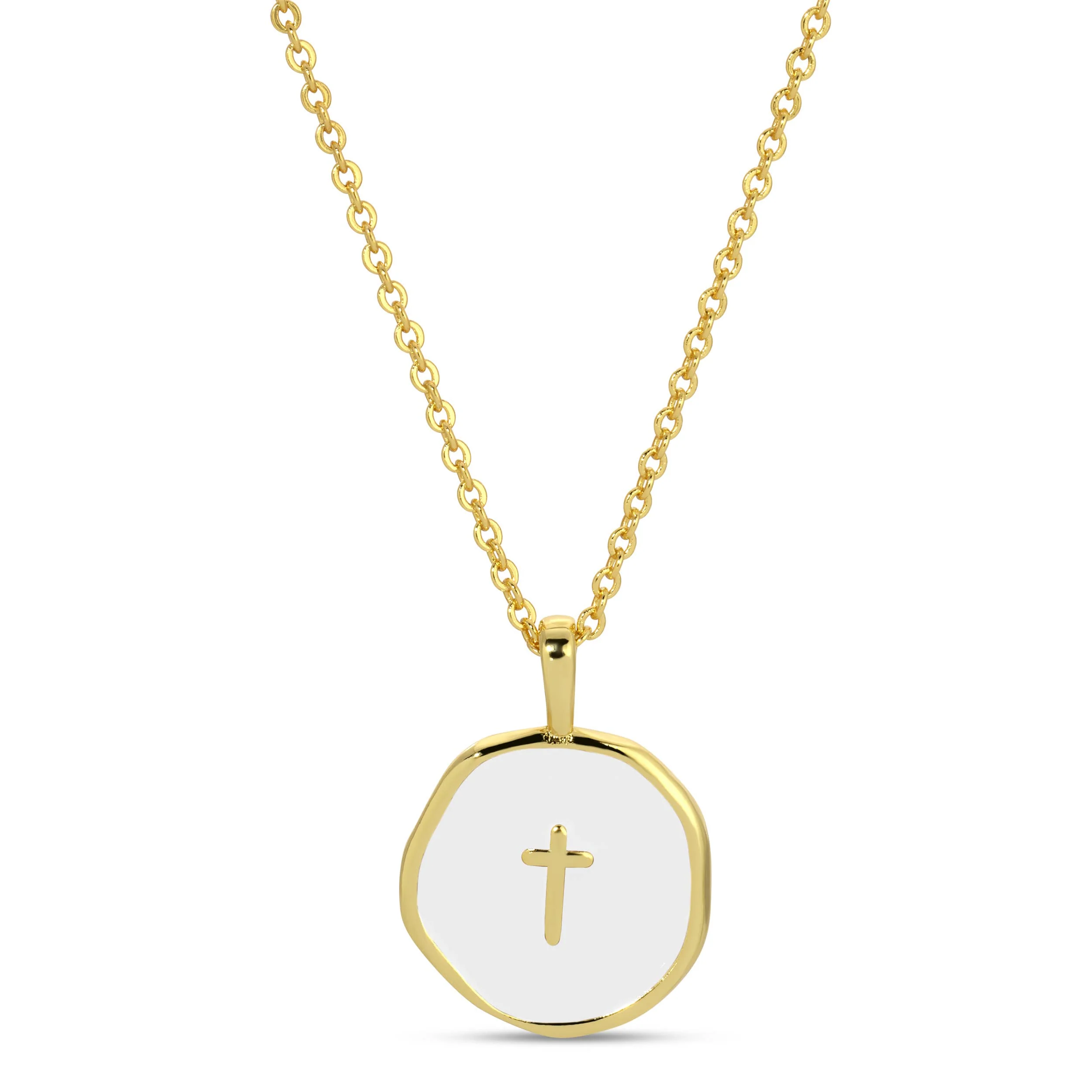 Tiny Cross Pendant Necklace