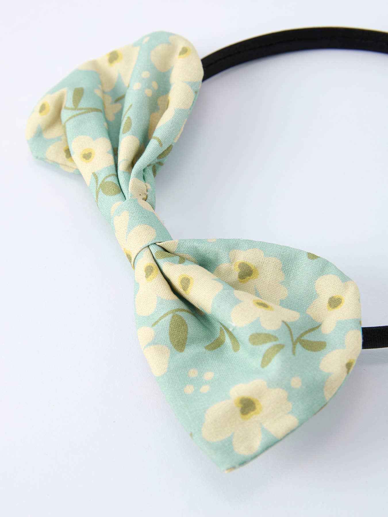 Spring Floral Print Long-Sleeved Dress & Matching Headband: 7 - Image 6