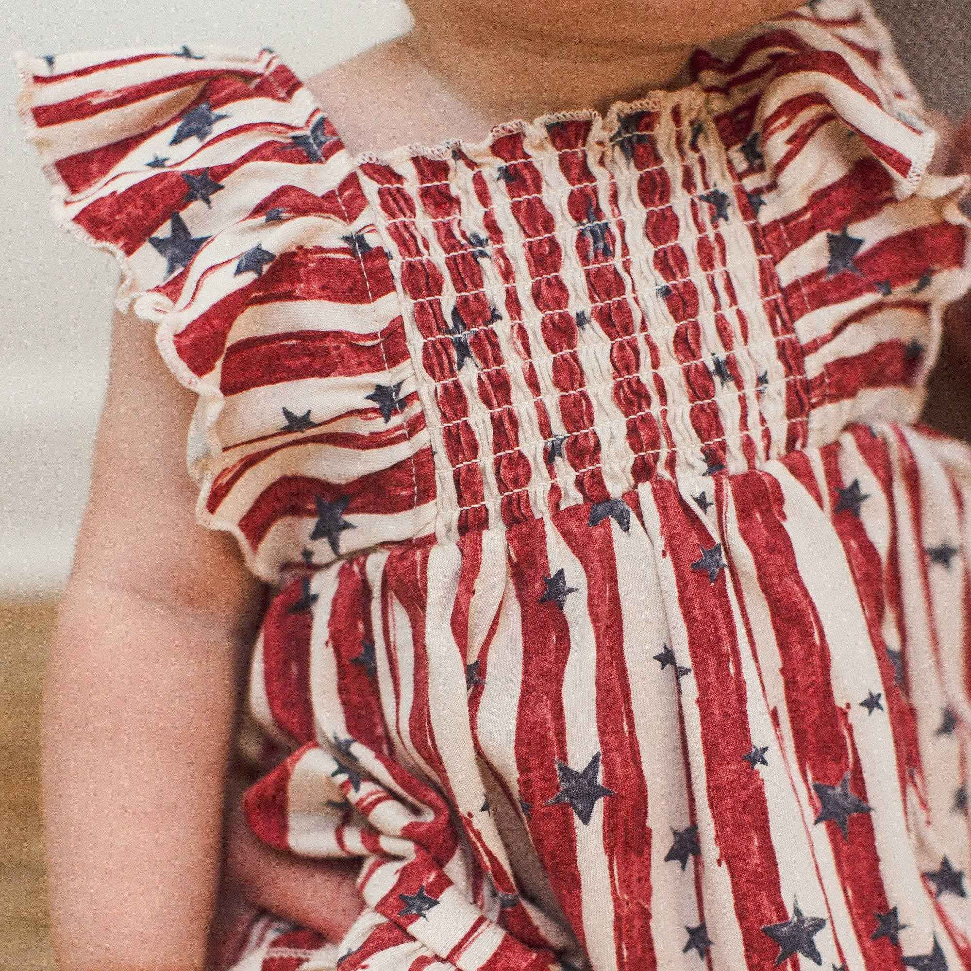 Stars & Stripes Organic Cotton Dress: 18M - Image 3
