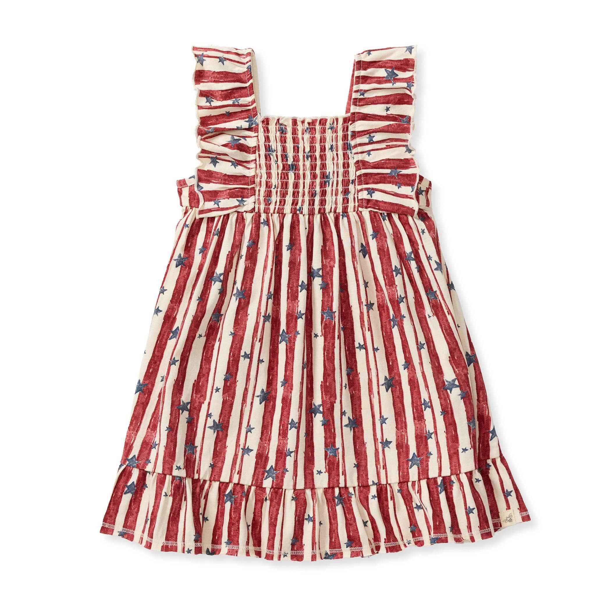 Stars & Stripes Organic Cotton Dress: 18M - Image 8