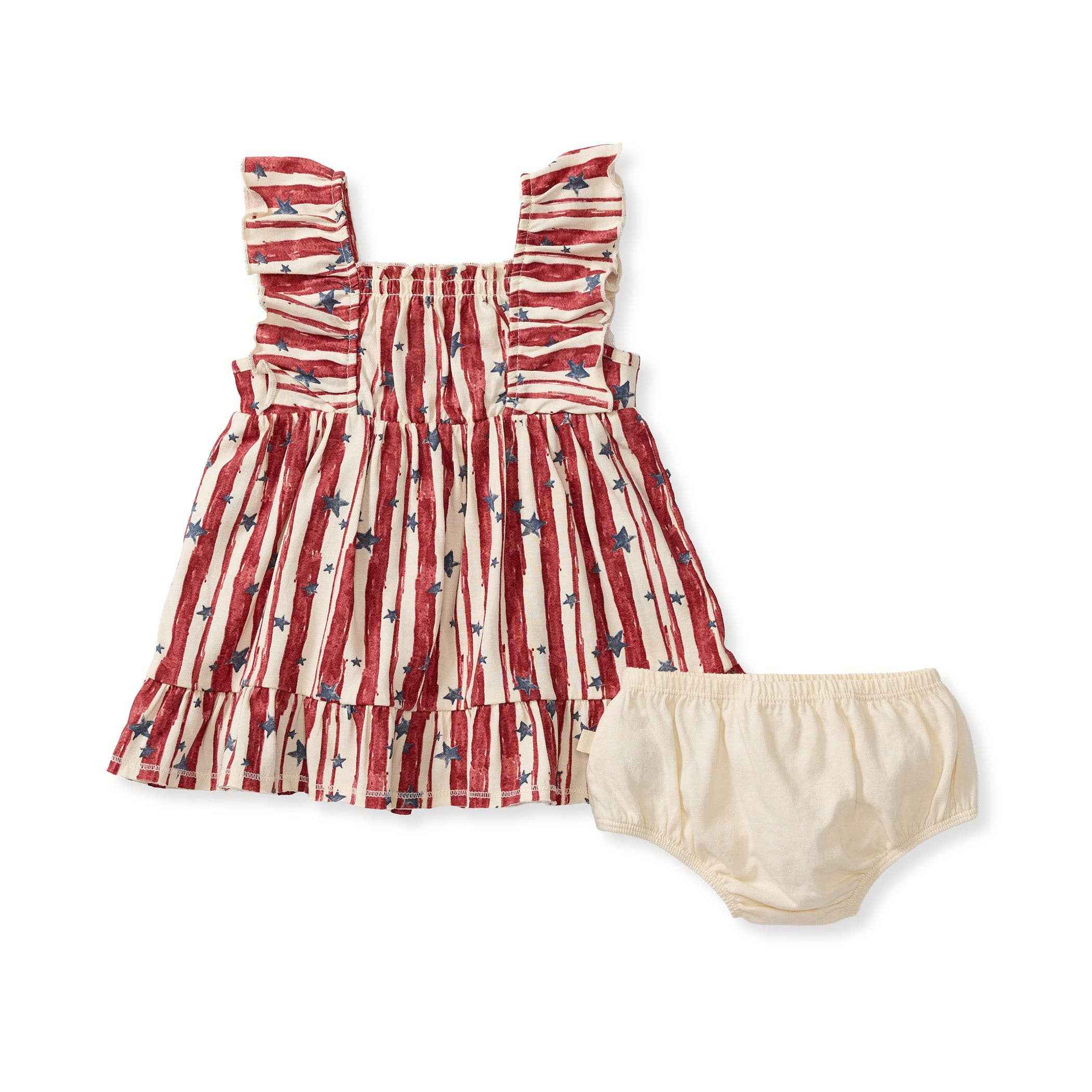 Stars & Stripes Organic Cotton Dress: 24M - Image 6