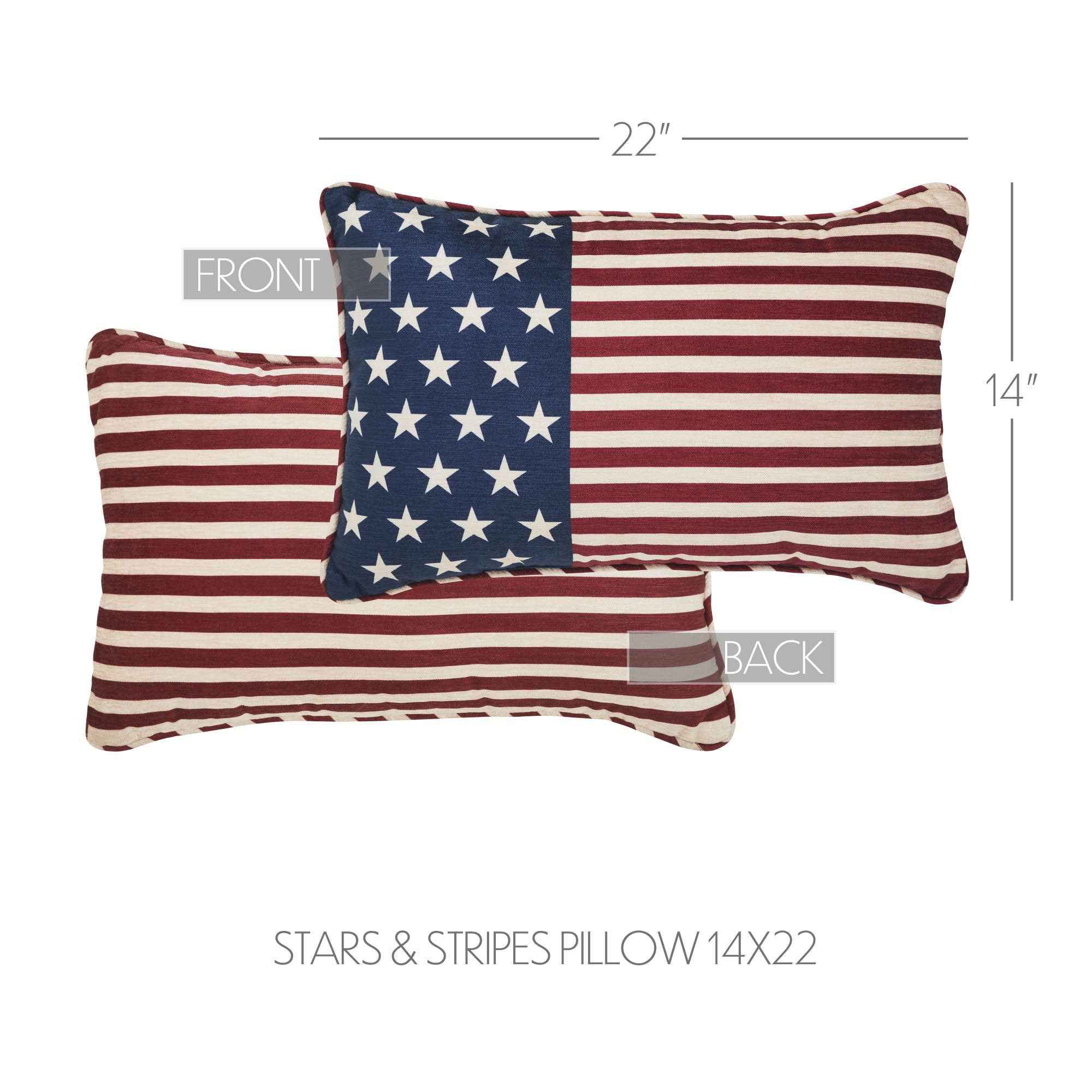 Stars & Stripes Pillow 14x22 - Image 4
