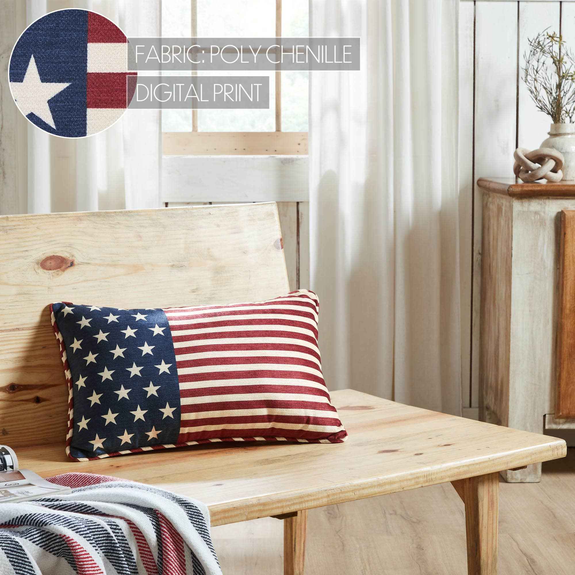 Stars & Stripes Pillow 14x22 - Image 5