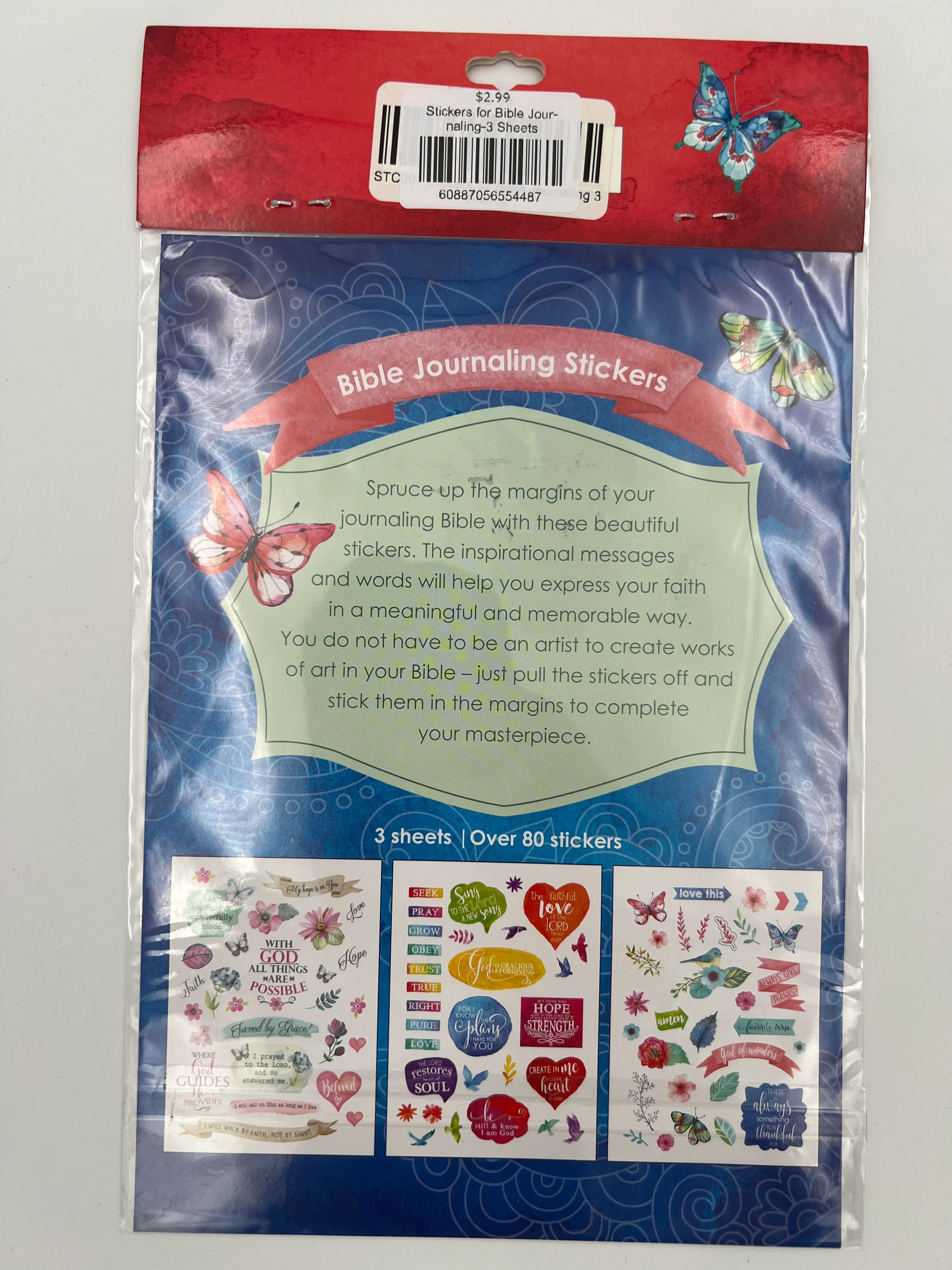 Stickers for Bible Journaling-3 Sheets - Image 2