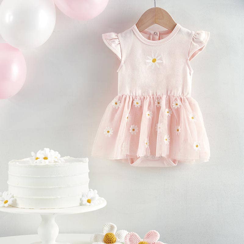 Snapshirt Tutu Dress - Pink Daisy - Image 3