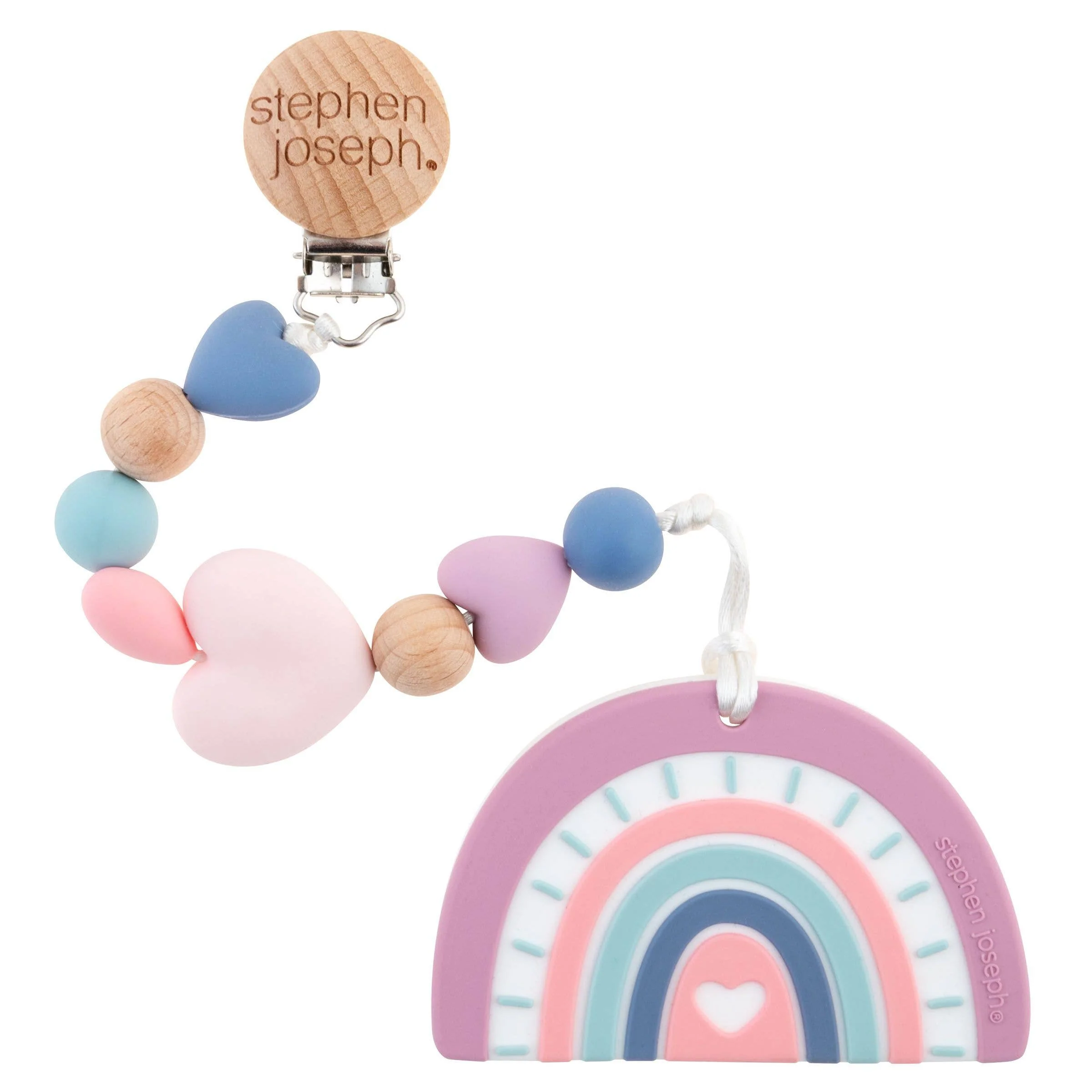 Silicone Teether with Pacifier Clip - Image 2