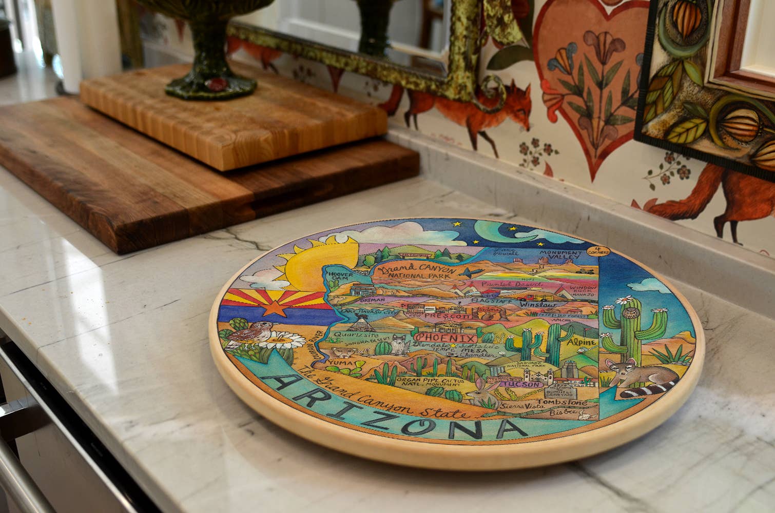 "Desert Dreams" | Arizona Lazy Susan - Image 3
