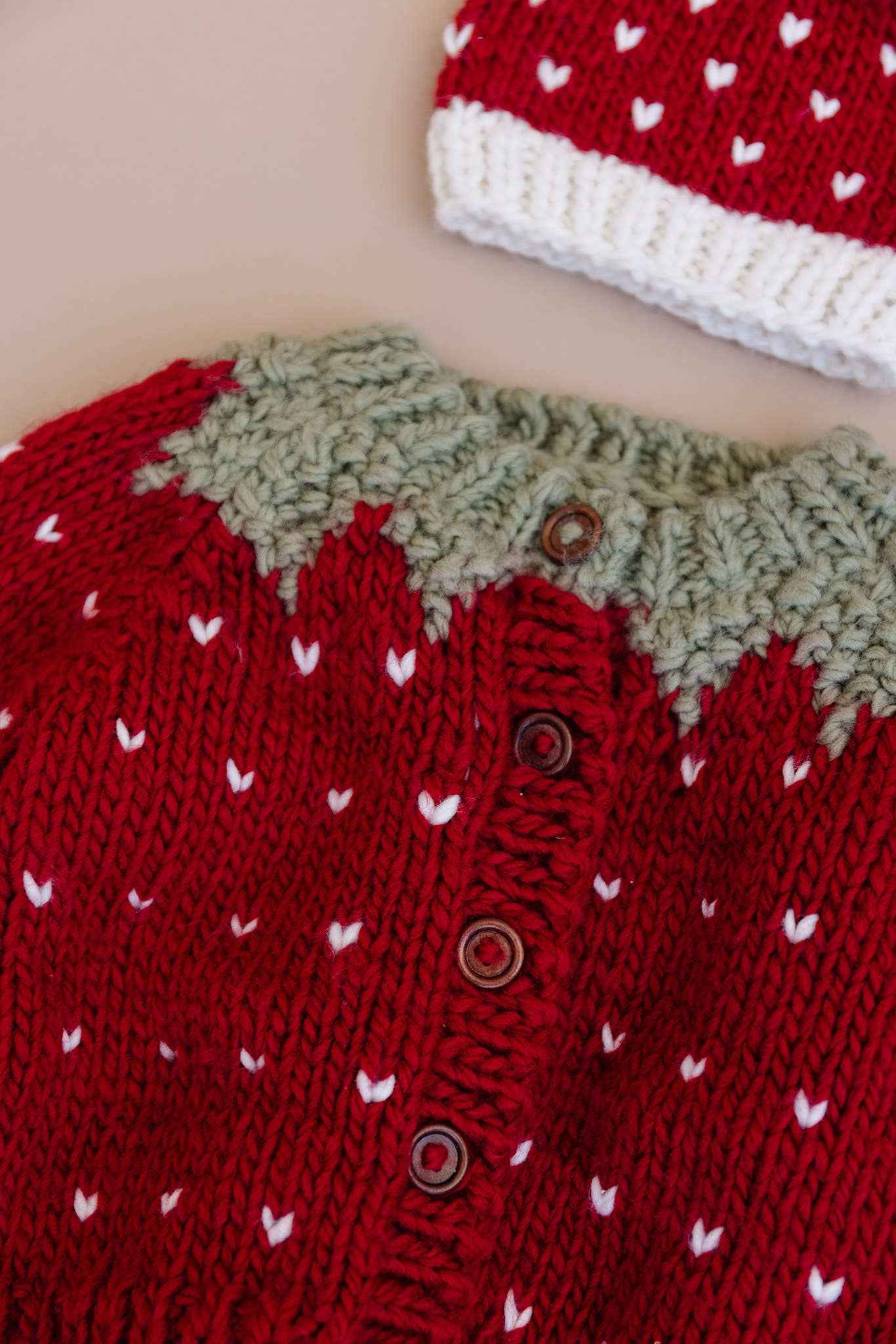 Strawberry Cardigan Baby Kids Sweater : Red / NB 0-6m - Image 5