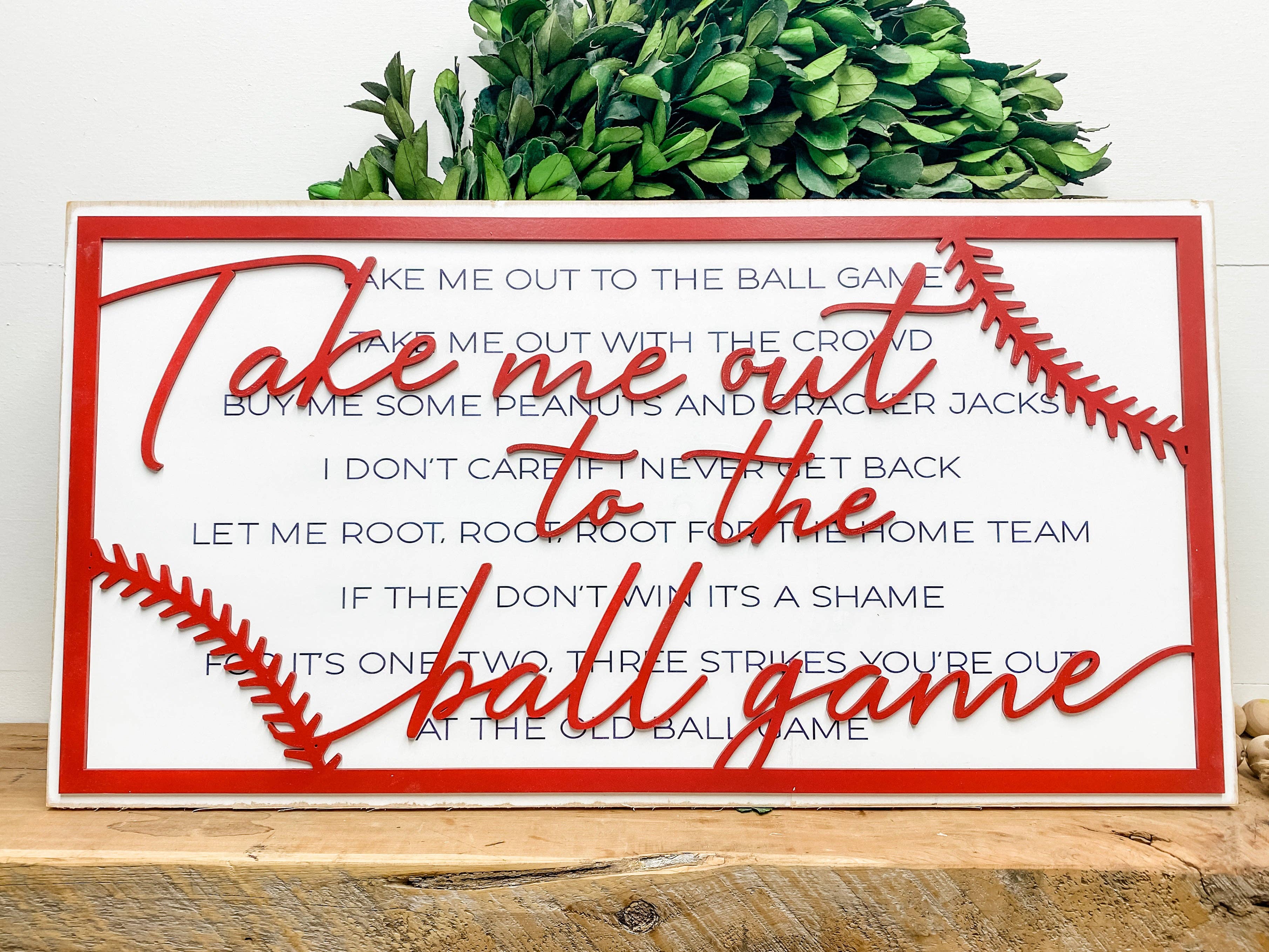 Take me Out to The Ball Game Layered Sign - Image 3