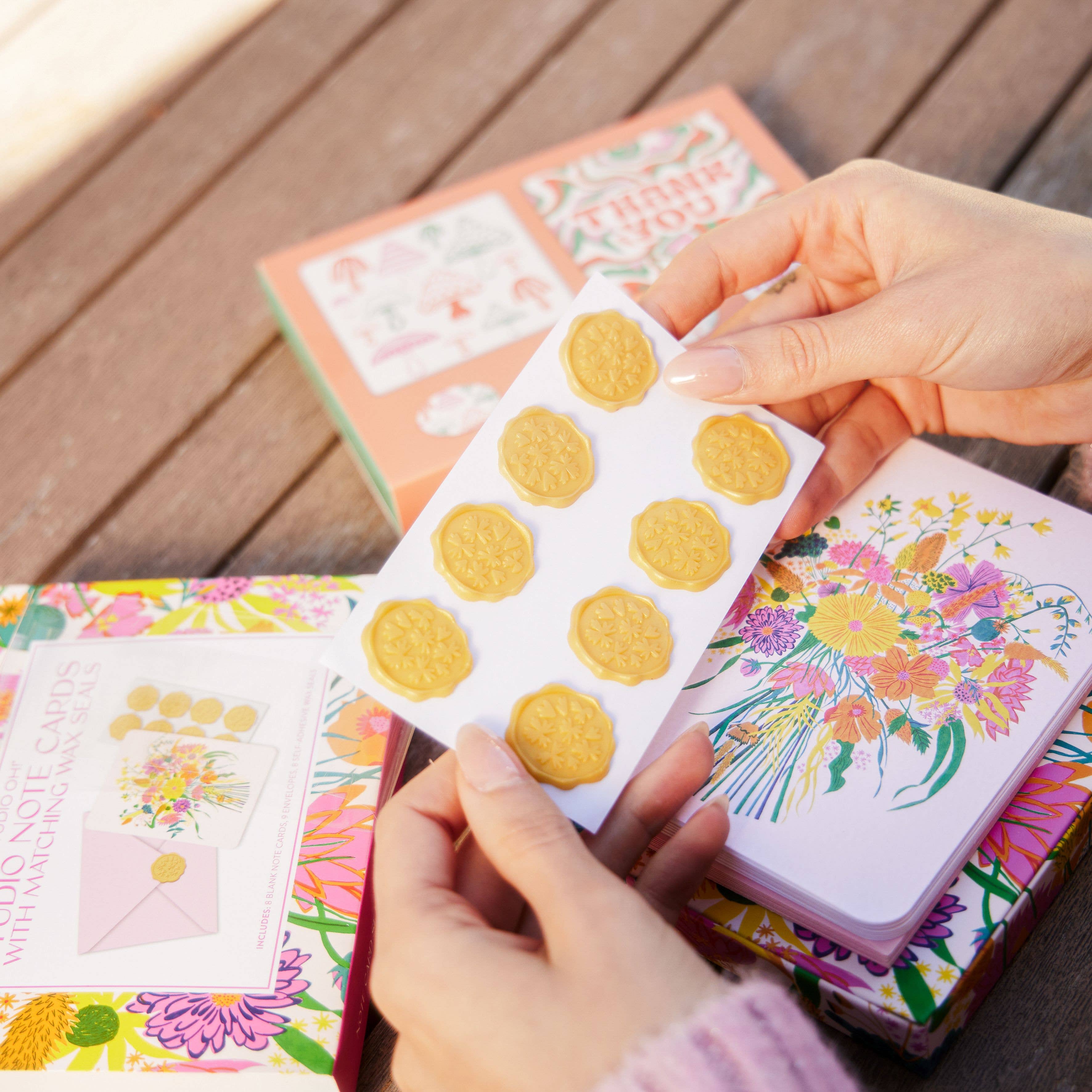 Garden Splash Studio Note Cards with Matching Wax Seals - Image 5