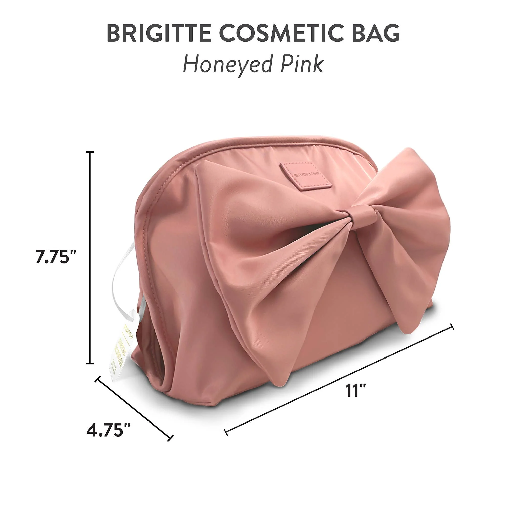 Honeyed Pink Brigitte Cosmetic Pouch - Image 3