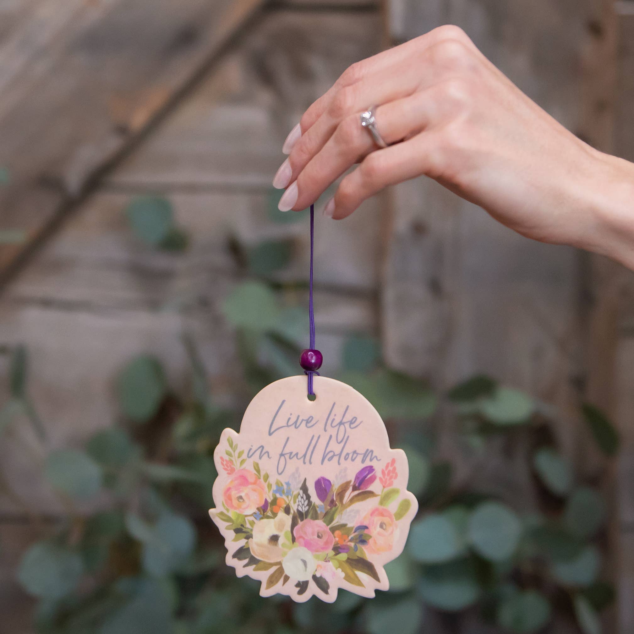 Live Life in Full Bloom Car Air Freshener - Image 2