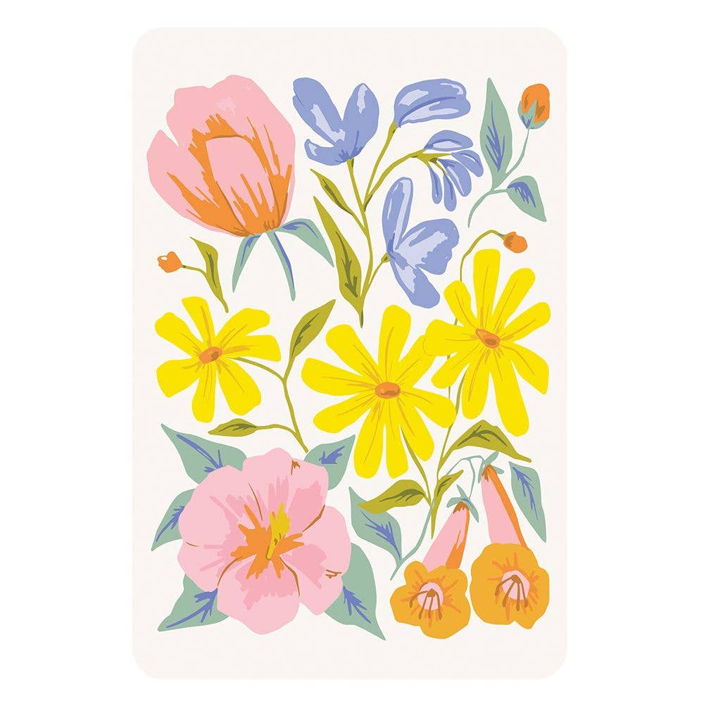 Springtime Blooms Assorted Note Card Set with Stickers - Image 4