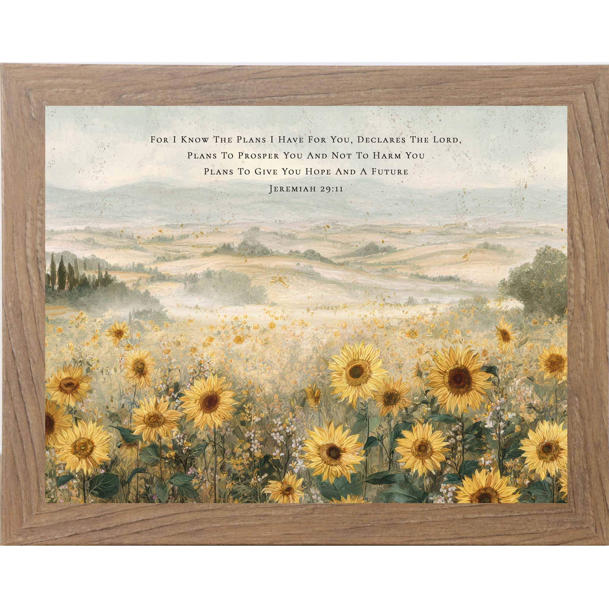 Sunflowers of Hope and a Future – Jeremiah 2911 Framed Art - Image 3