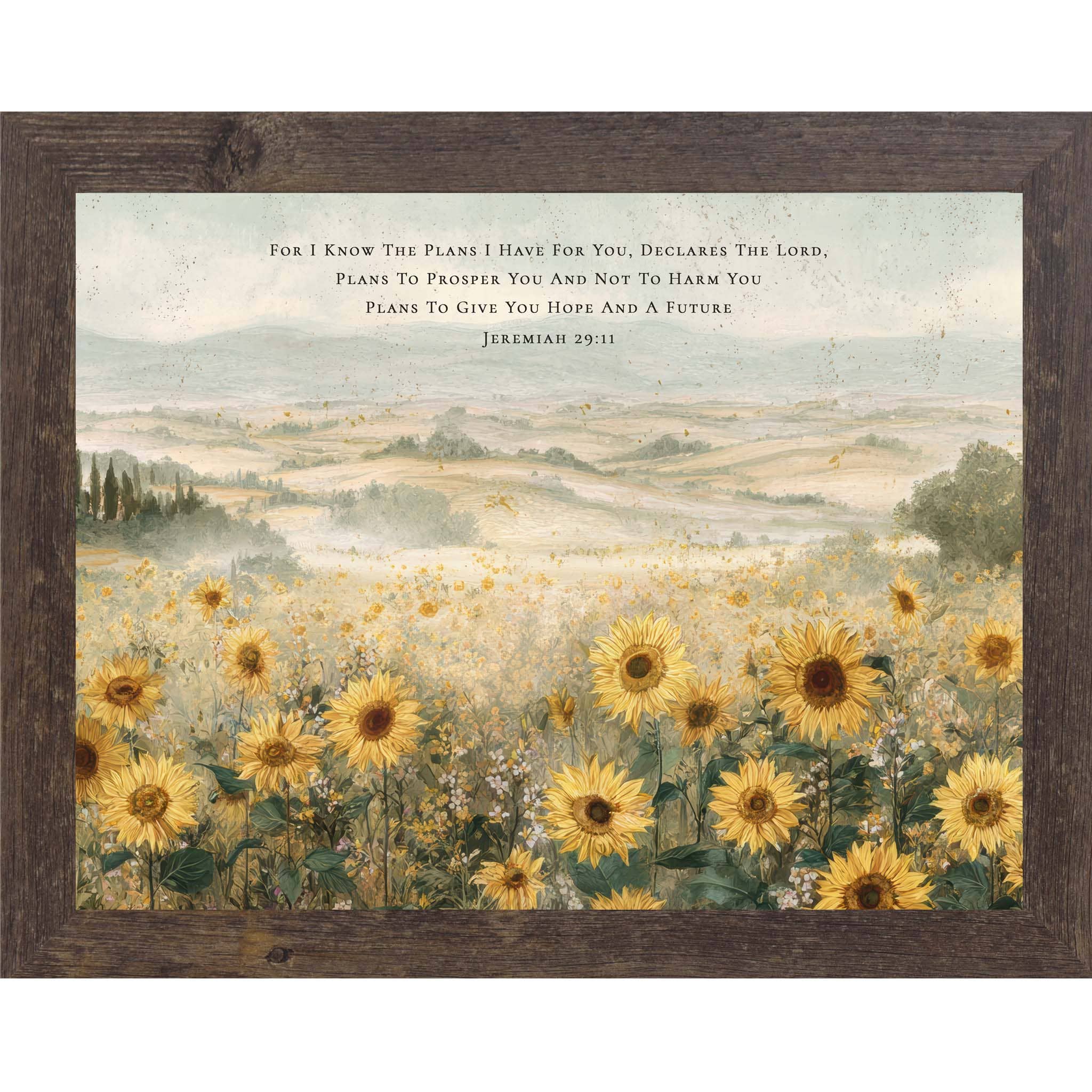 Sunflowers of Hope and a Future – Jeremiah 2911 Framed Art - Image 4