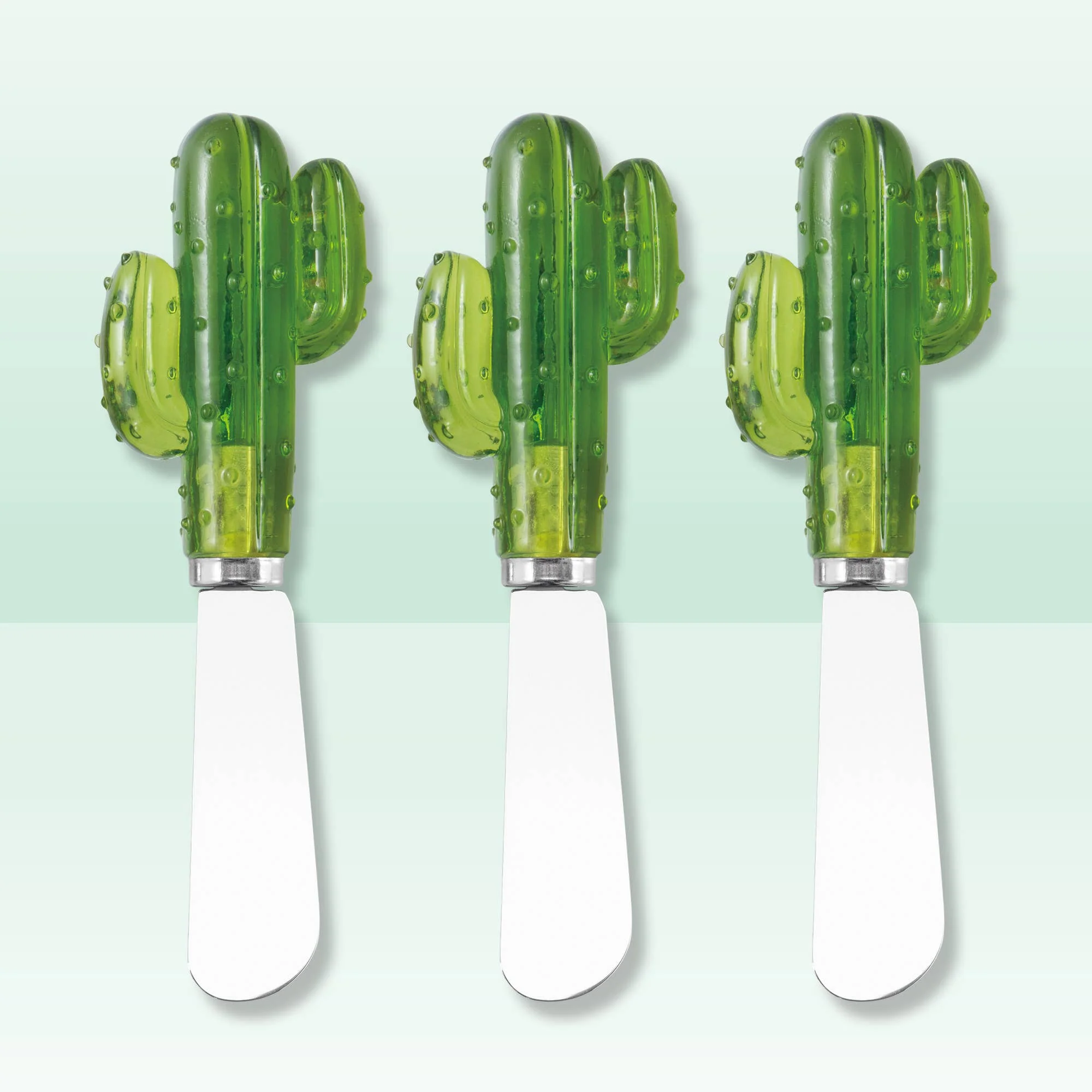 Supreme Housewares - 3-Piece Cactus Cheese Spreader - Image 3