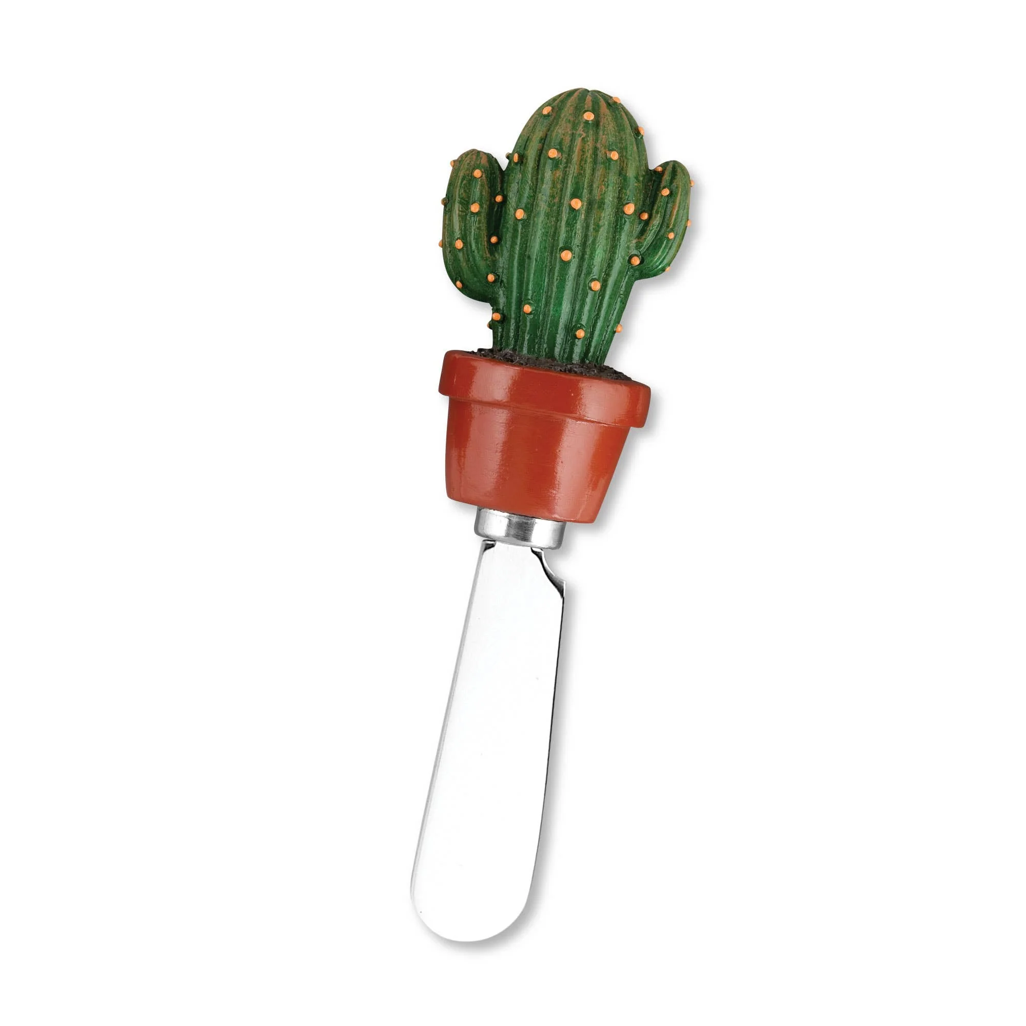 4-Piece Cactus Polyresin Cheese Spreader - Image 2