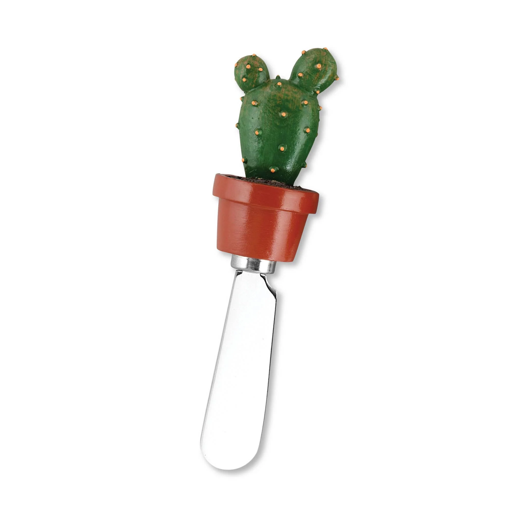 4-Piece Cactus Polyresin Cheese Spreader - Image 3