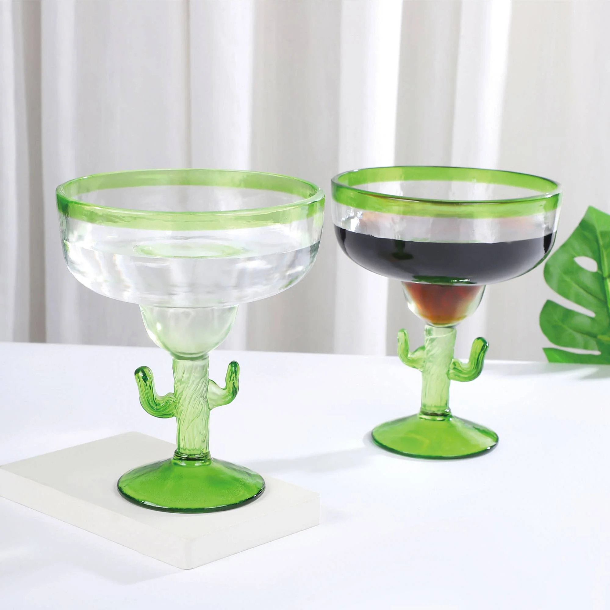 Cactus Acrylic 18 oz. Margarita Glass - Image 2
