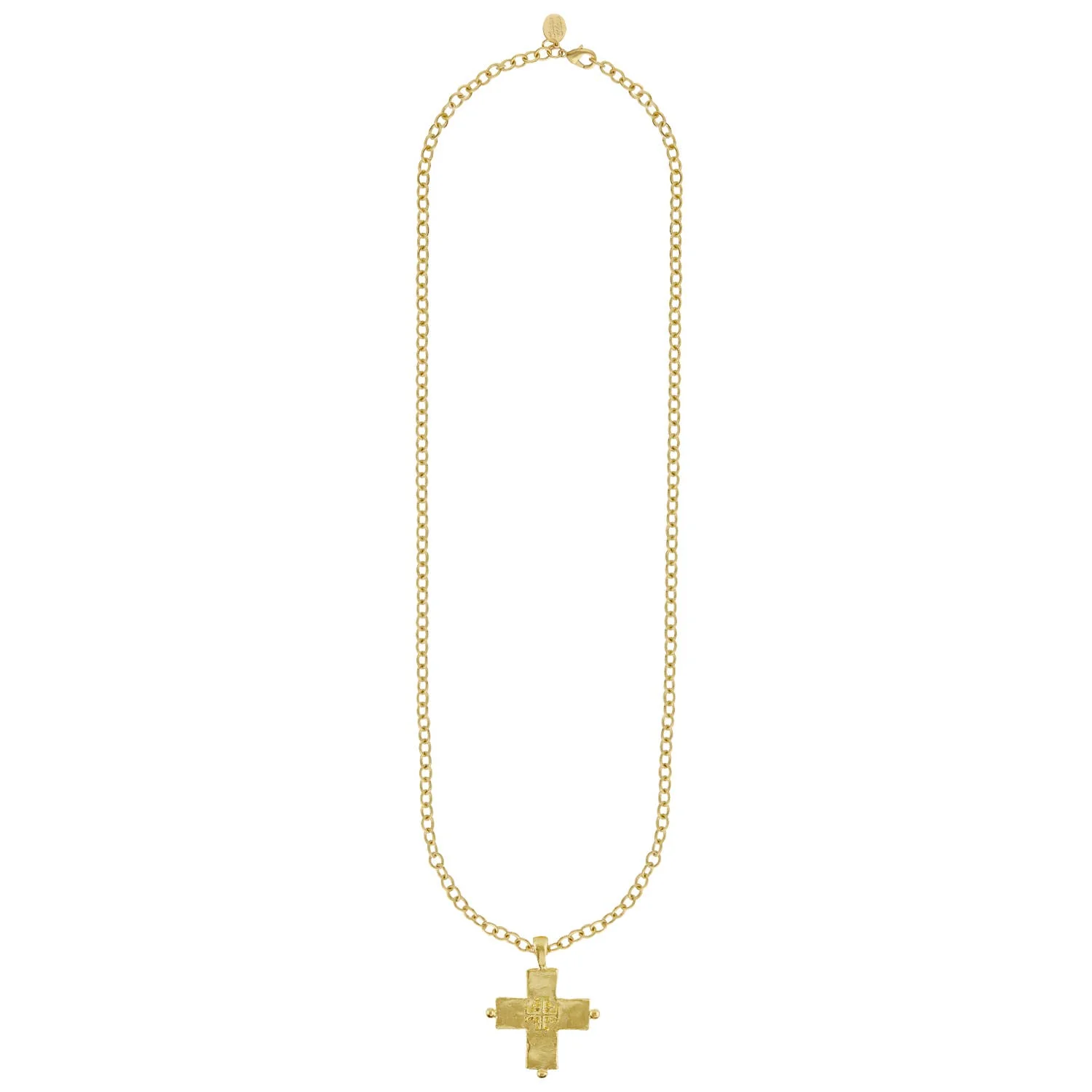 Susan Shaw - Long Jerusalem Cross Necklace
