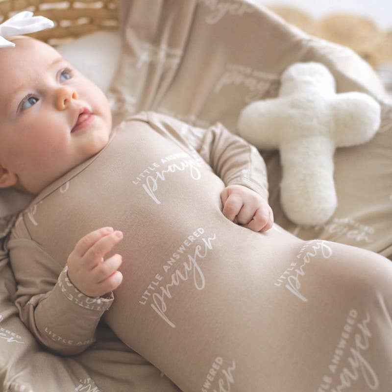 Swaddle Blanket + Cross Rattle - Answered Prayer - Image 5
