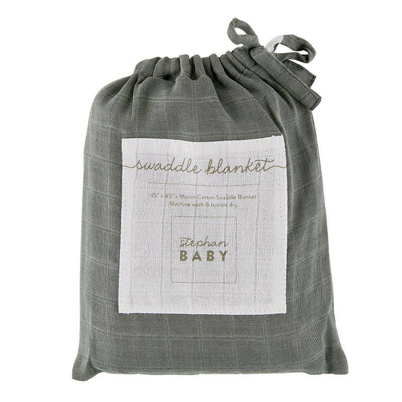 Swaddle Blanket - Grey Hearts - Image 3