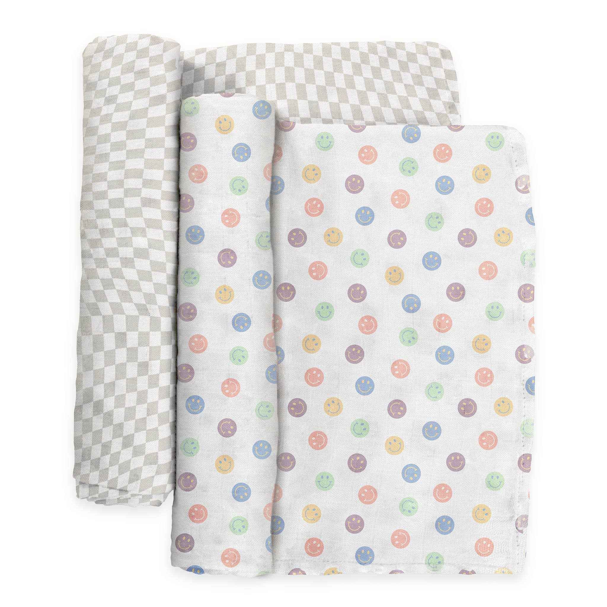Swaddle Blanket Set Happy Baby Vibes - Image 2
