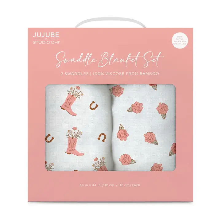 Swaddle Blanket Set Bloomin' Boot