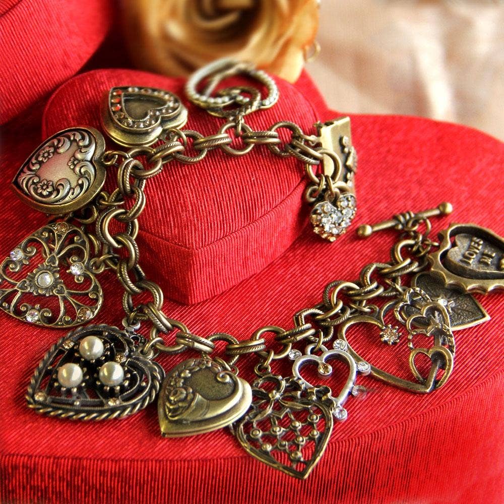 All My Love - Heart Charm & Locket Bracelet - Image 3