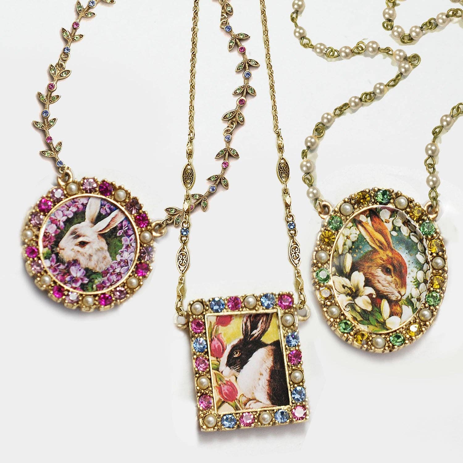 Garden of Bunnies Necklace