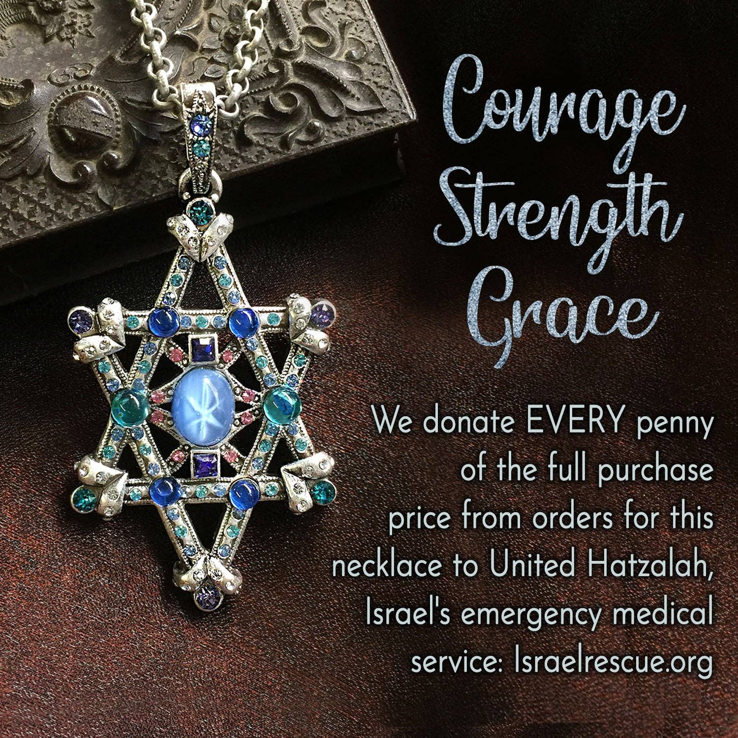 Star of Esther Magen David Necklace