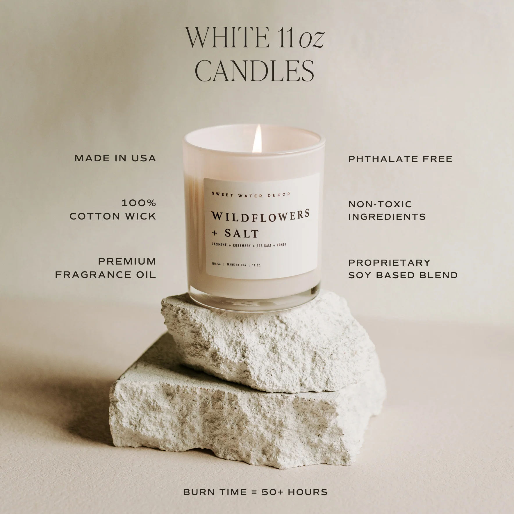 Coastal Lemon 11 oz Soy Candle - Image 4
