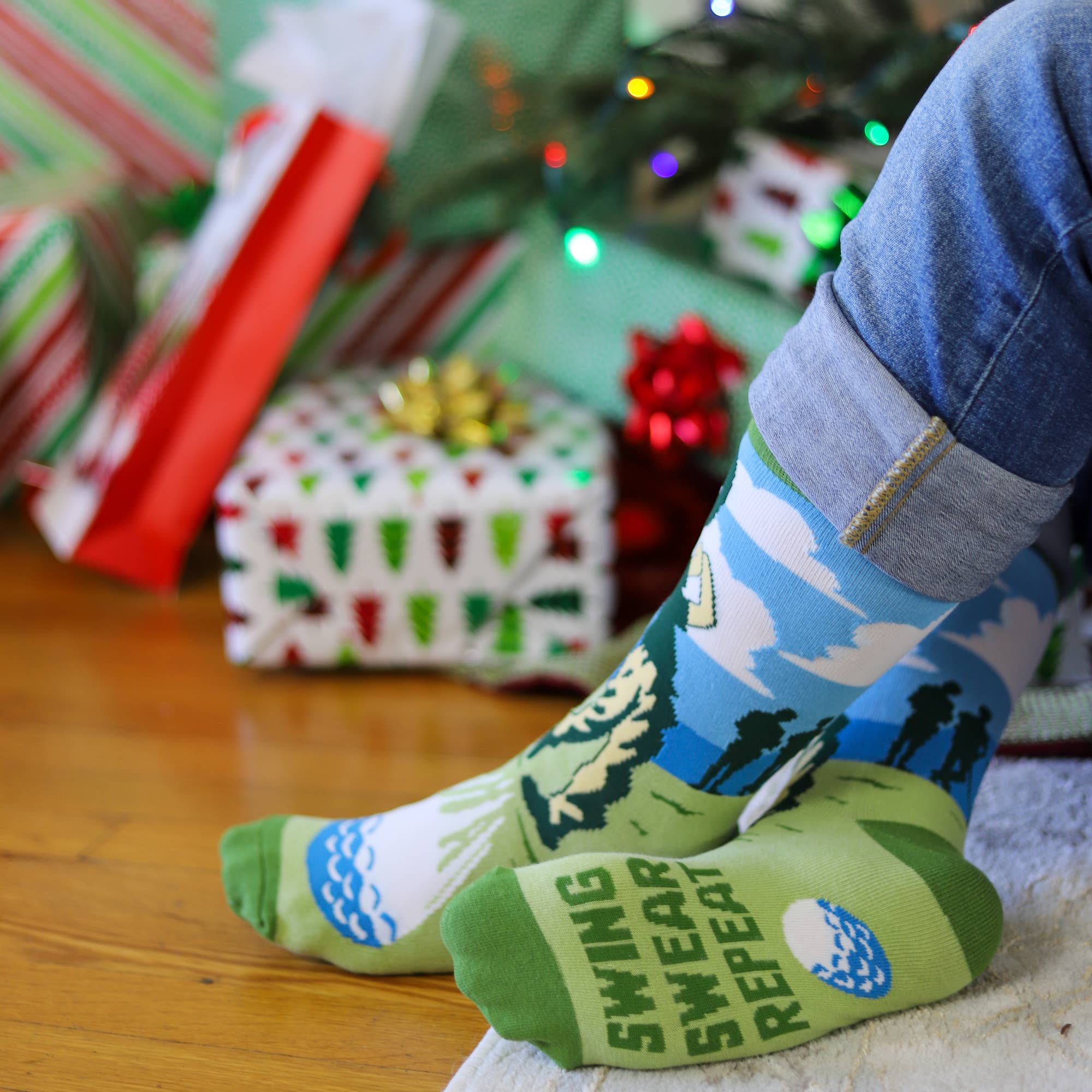 Swing Swear Repeat Golf Socks - Image 11